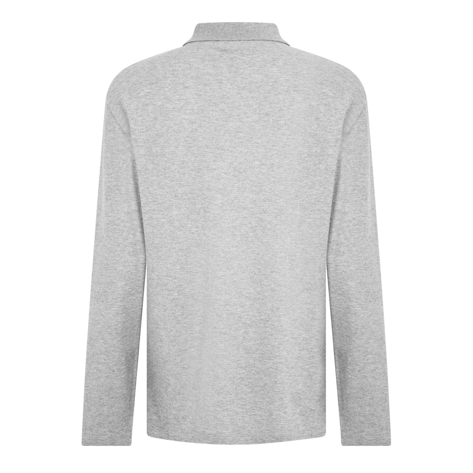 LUXURY HUB BALMAIN EMBOSSED LONG SLEEVE POLO