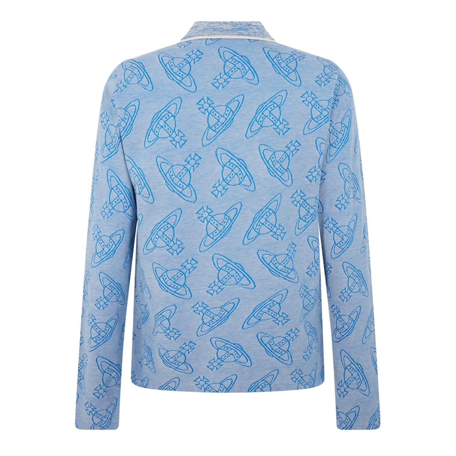 LUXURY HUB VIVIENNE WESTWOOD ALL OVER ORB PRINT POLO SHIRT