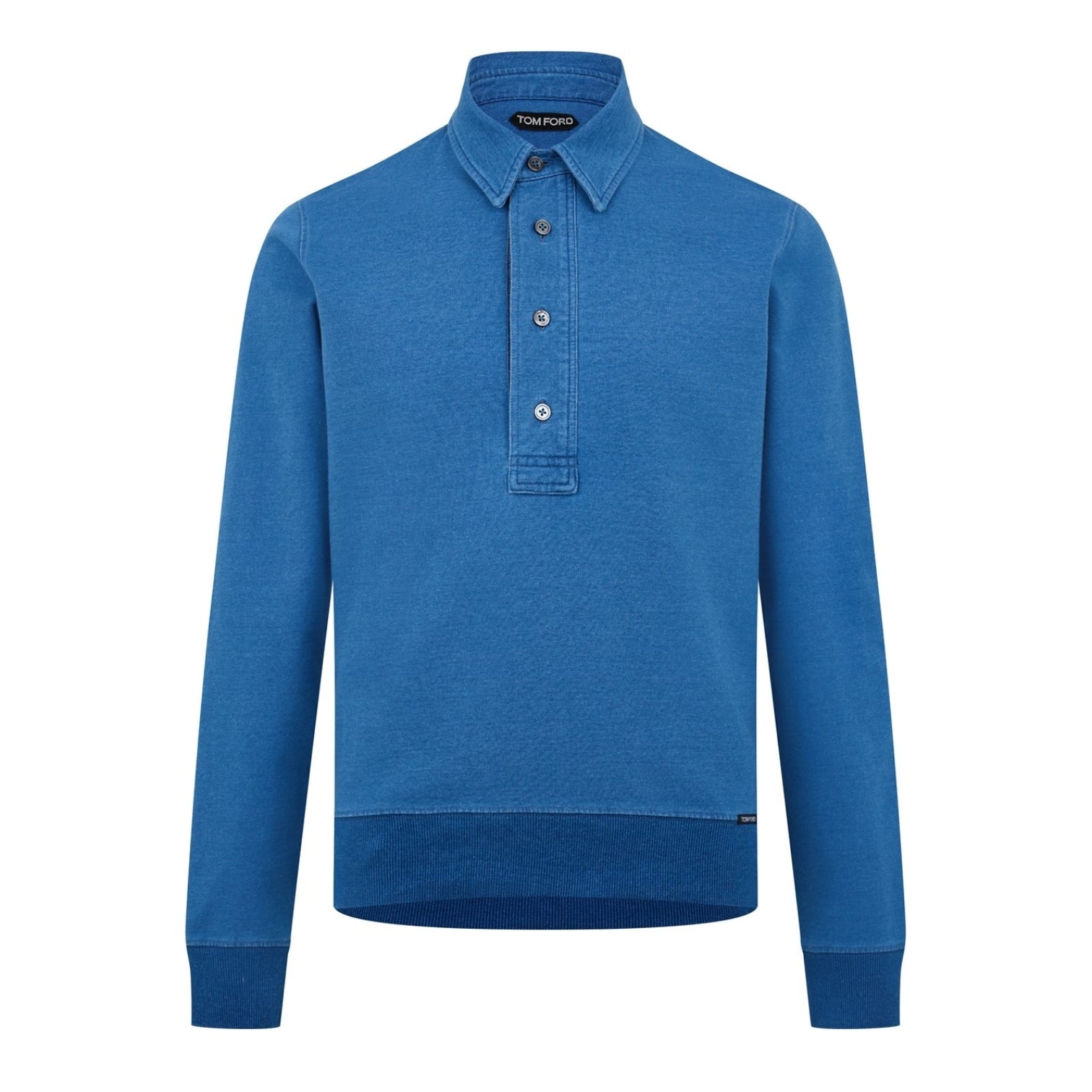 LUXURY HUB TOM FORD TF INDIGO L/S POLO