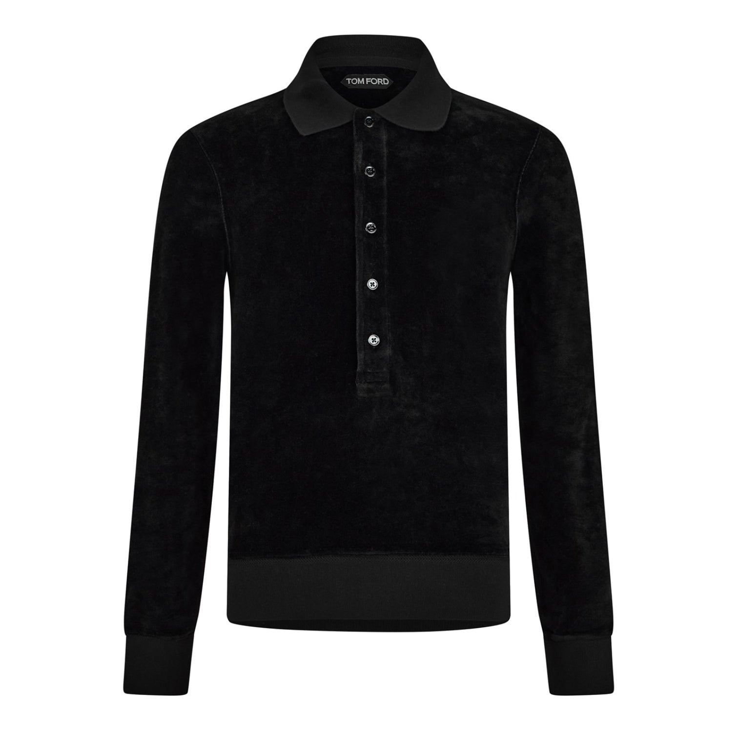 LUXURY HUB TOM FORD TF VELOUR L/S POLO