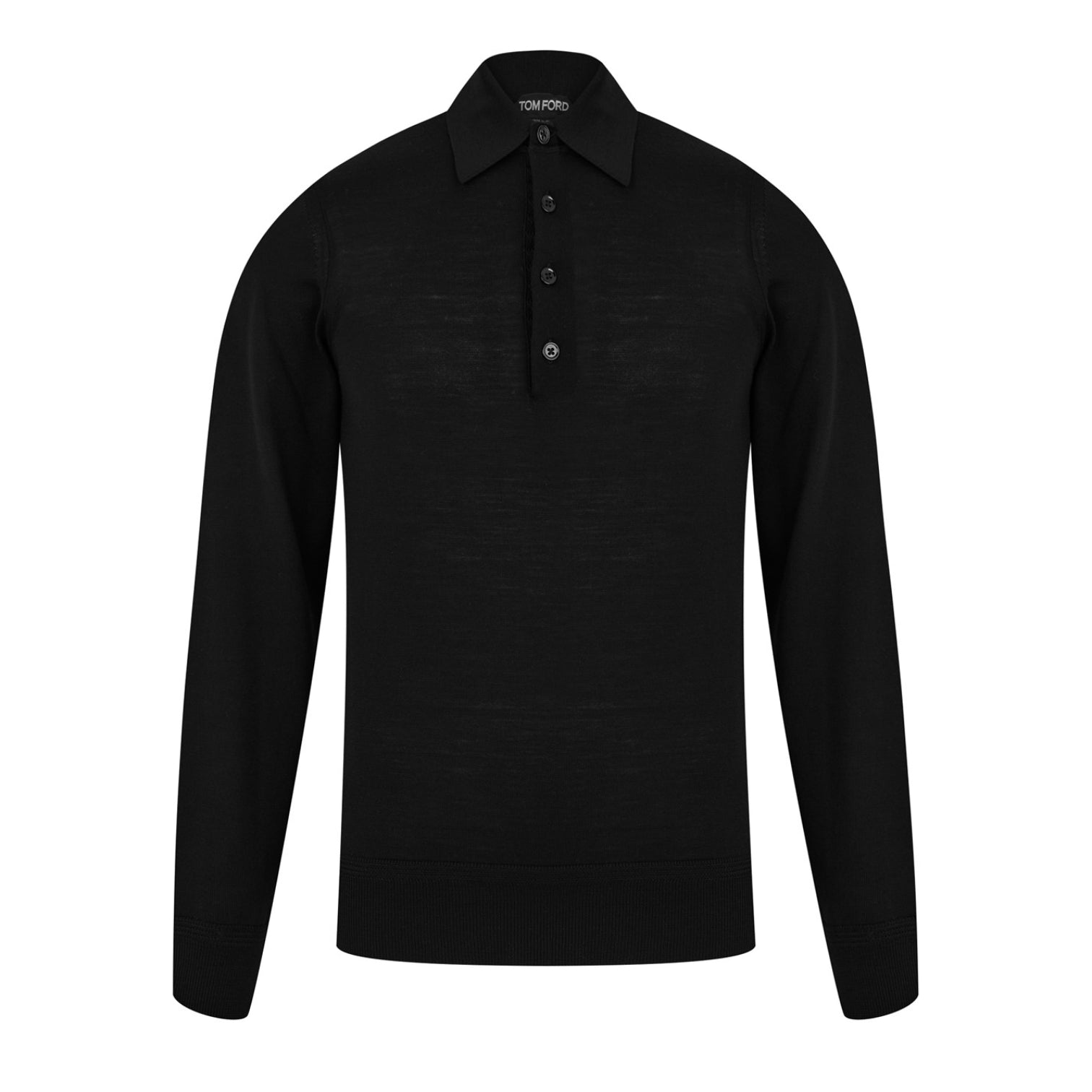 LUXURY HUB TOM FORD TF MERINO L/S POLO