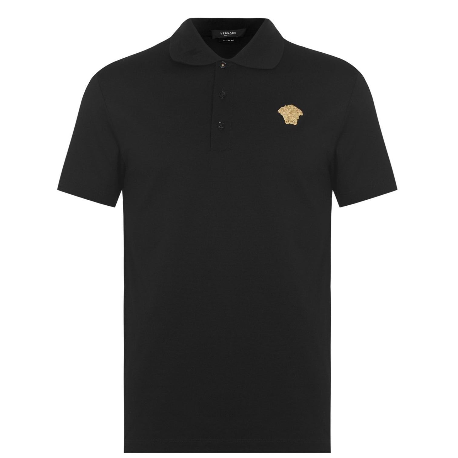 LUXURY HUB VERSACE MEDUSA CREST POLO SHIRT