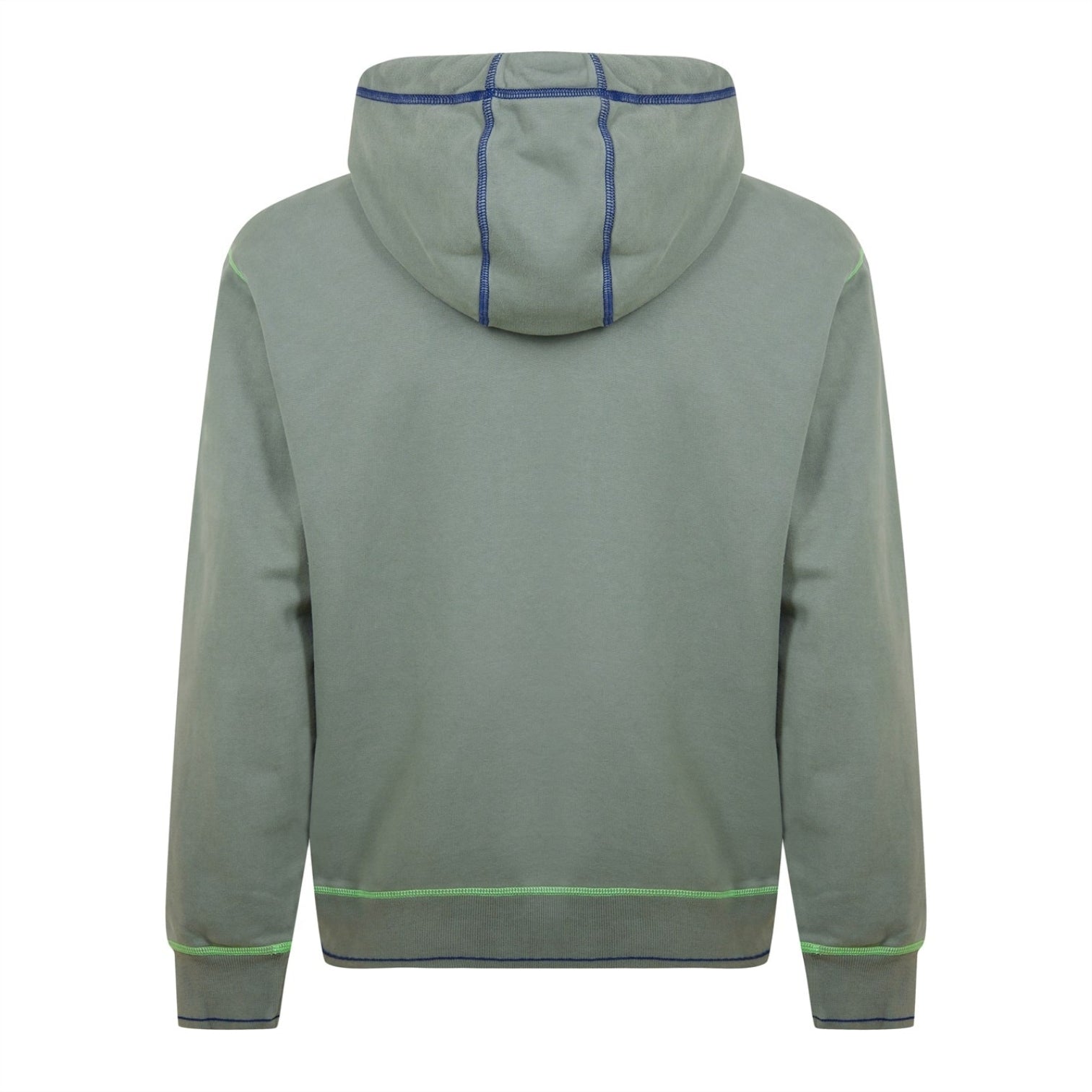 LUXURY HUB STONE ISLAND COTTON FLEECE GARMENT DYED EMBROIDER LOGO