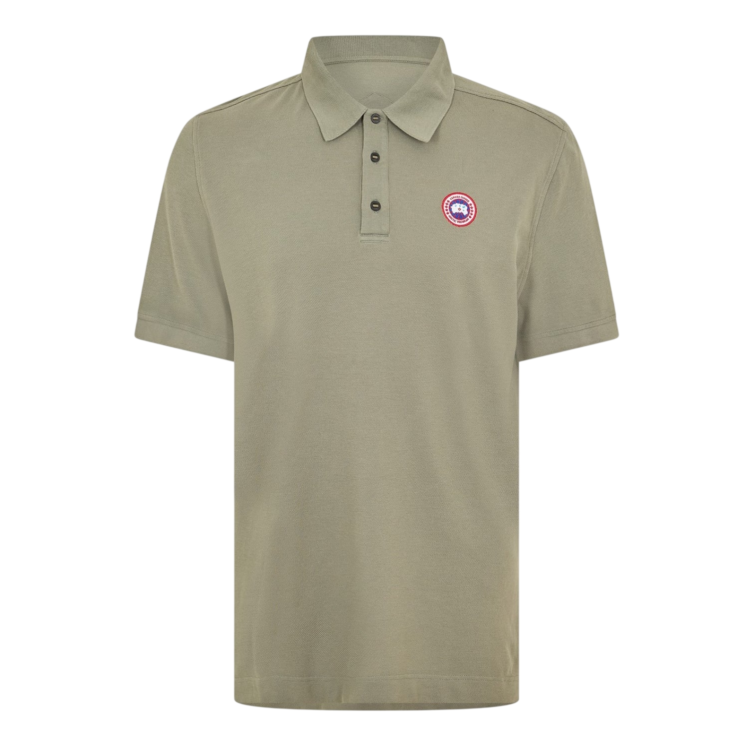 LUXURY HUB CANADA GOOSE MEN'S BECKLEY LOGO COTTON POLO SHIRT