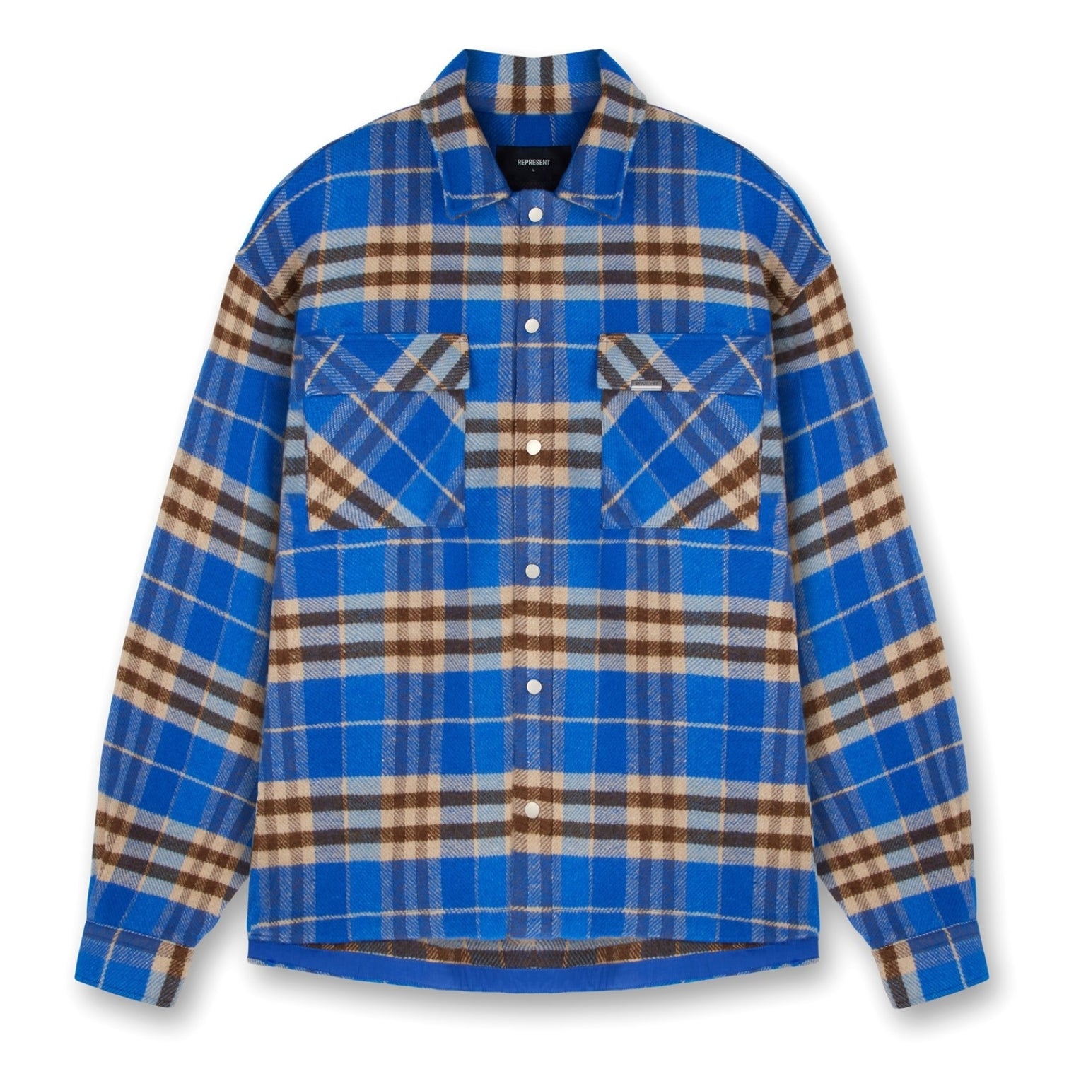 LUXURY HUB REPRESENT HEAVYWEIGHT INITIAL FLANNEL SHIRT