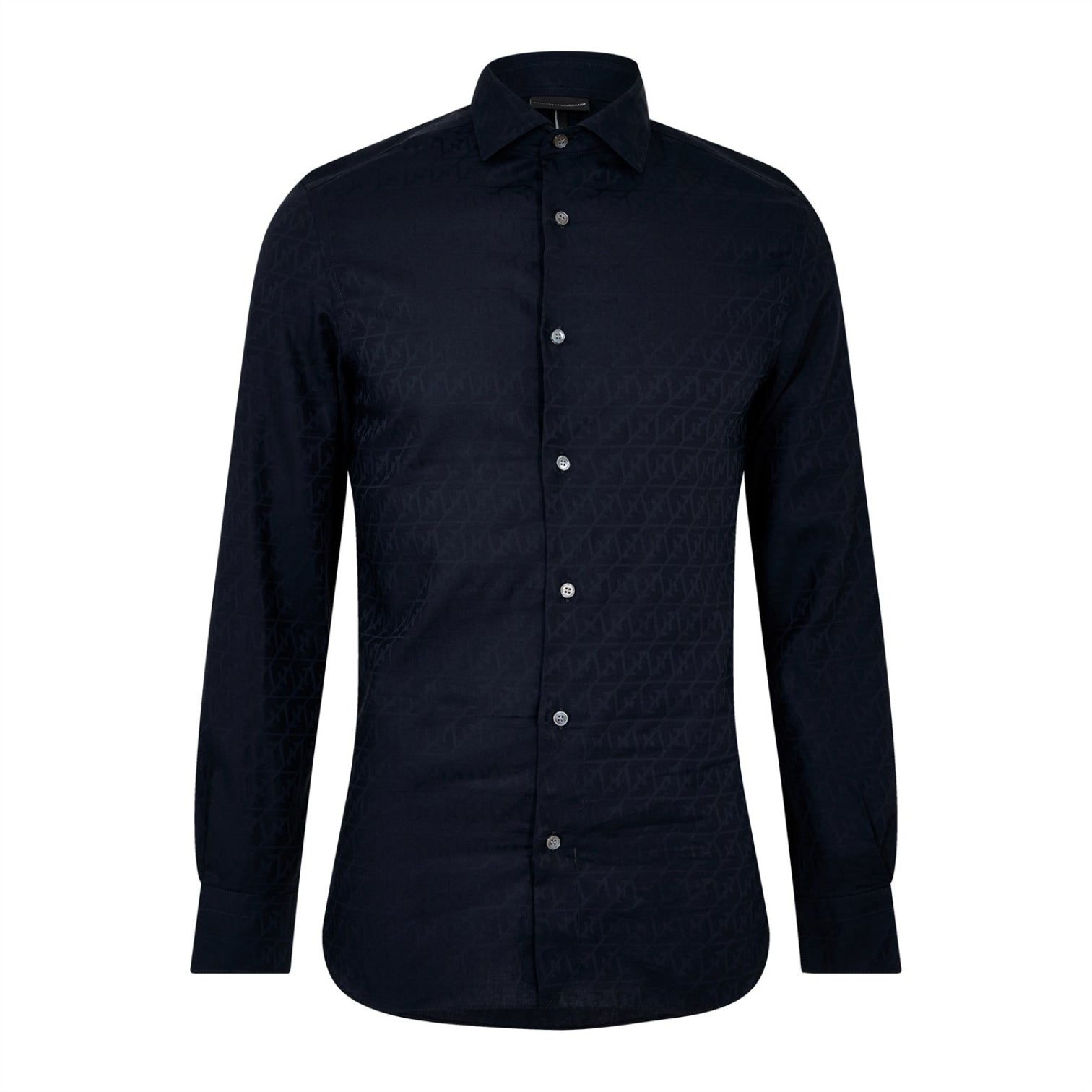 LUXURY HUB EMPORIO ARMANI PRINT LONG SLEEVE SHIRT