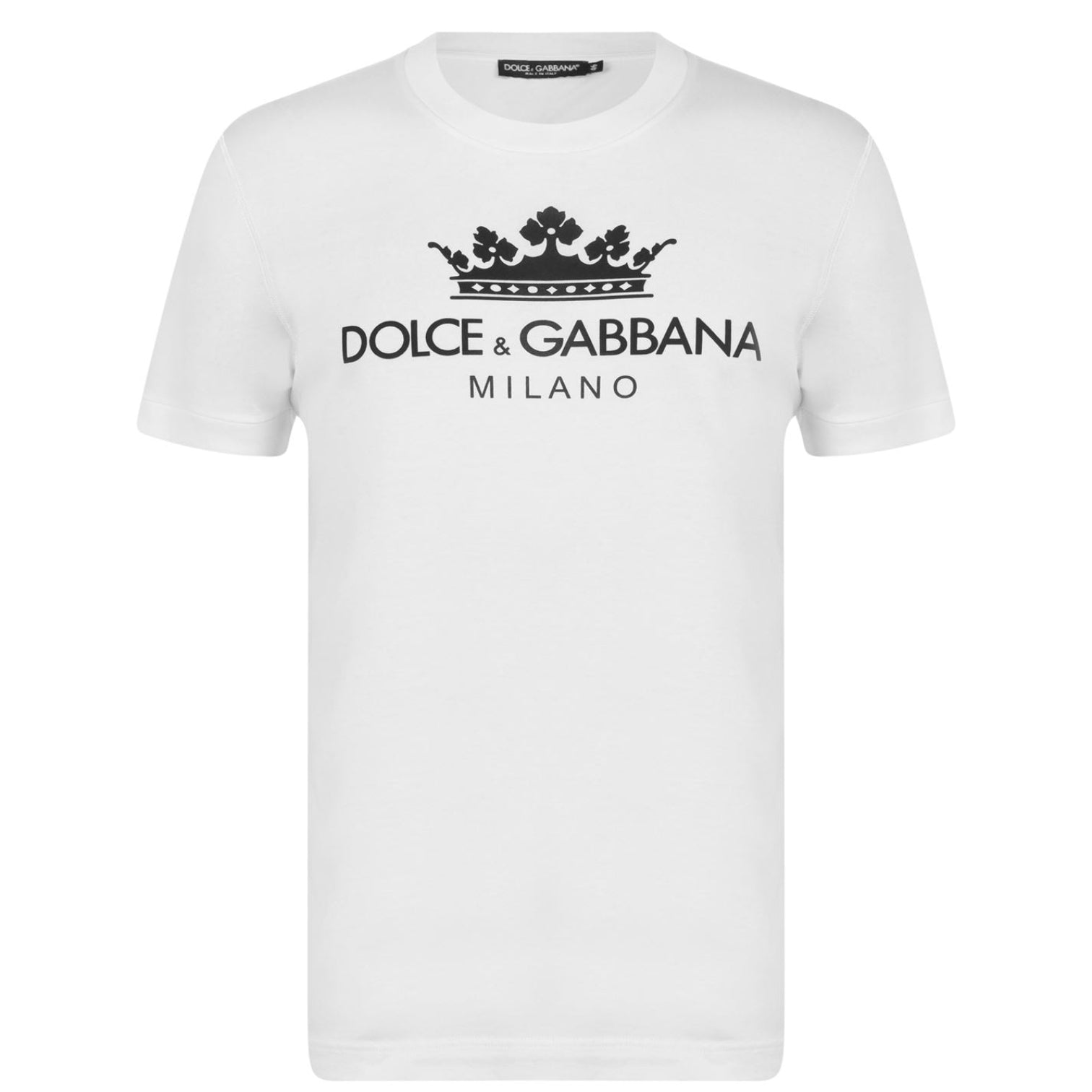 LUXURY HUB DOLCE AND GABBANA MILANO LOGO TEE