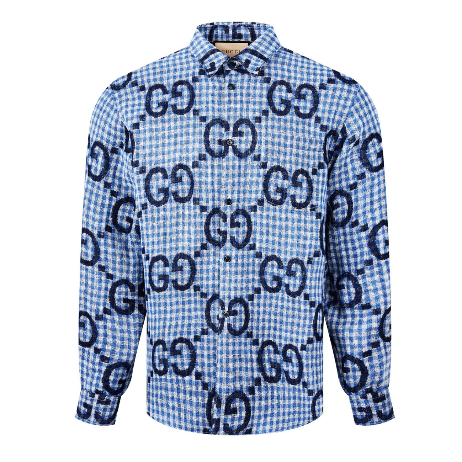 LUXURY HUB GUCCI JUMBO GG CHECKED SHIRT