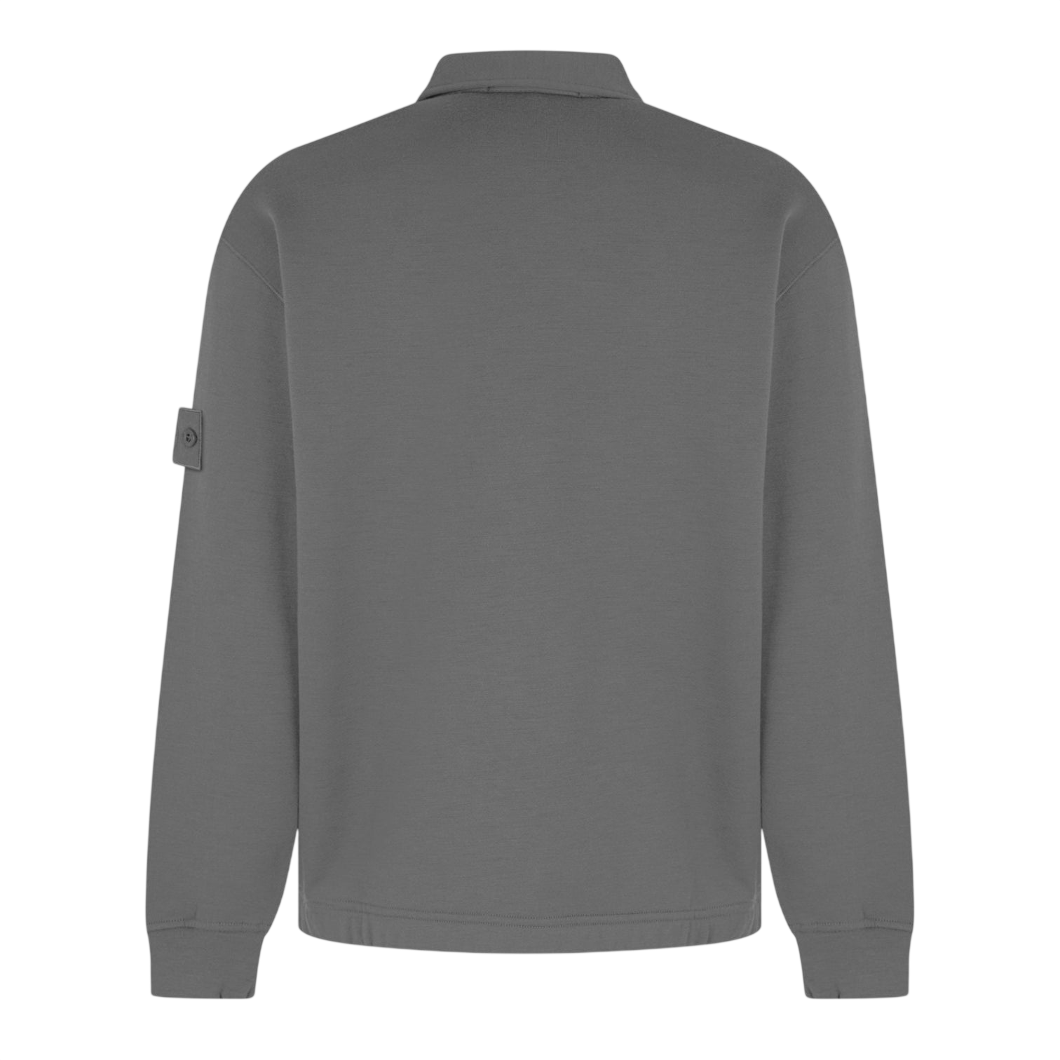 LUXURY HUB STONE ISLAND GHOST MEN'S GHOST WOOL LONG SLEEVE FULL ZIP FLEECE