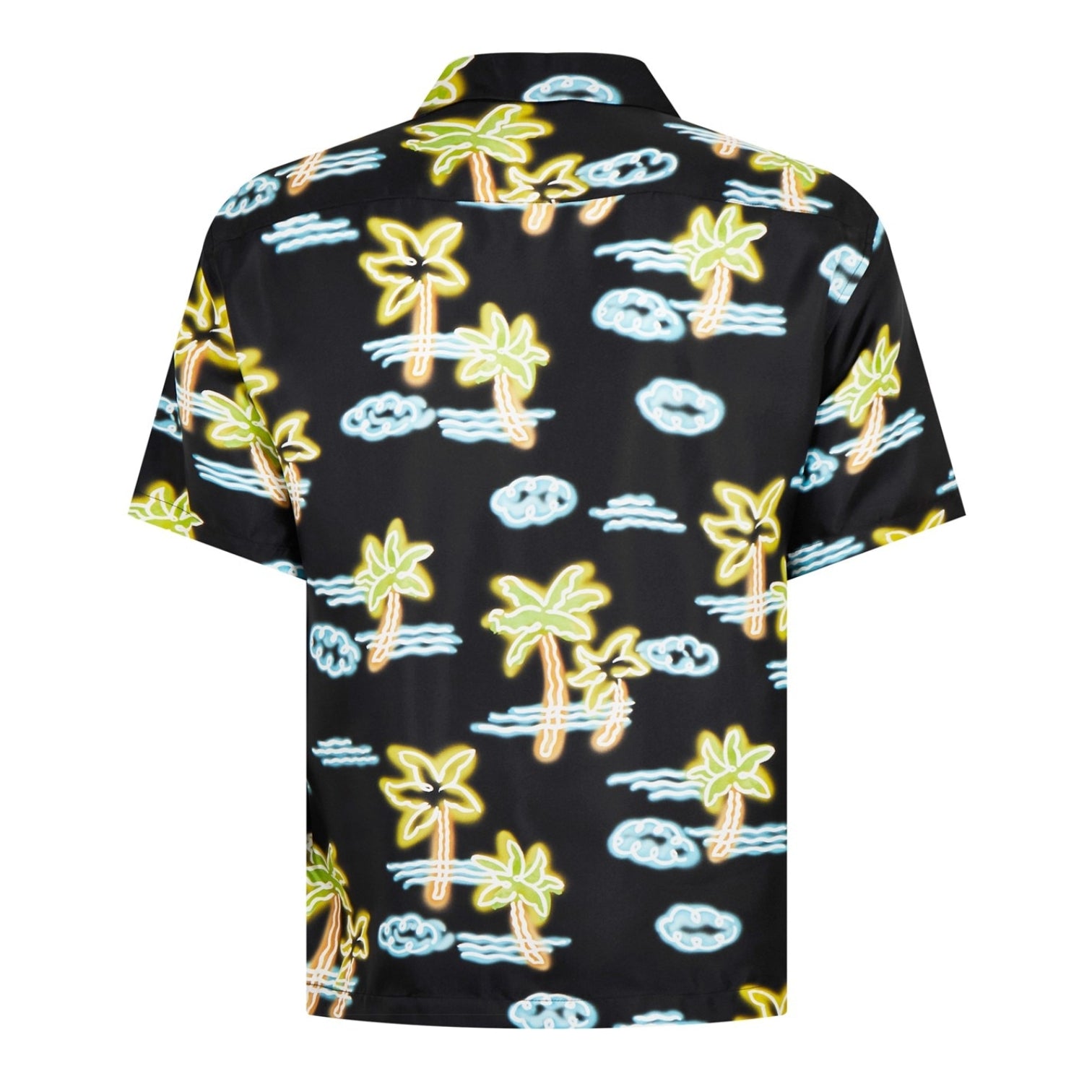 LUXURY HUB PALM ANGELS NEON PALM TREE SHORT SLEEVE SHIRT