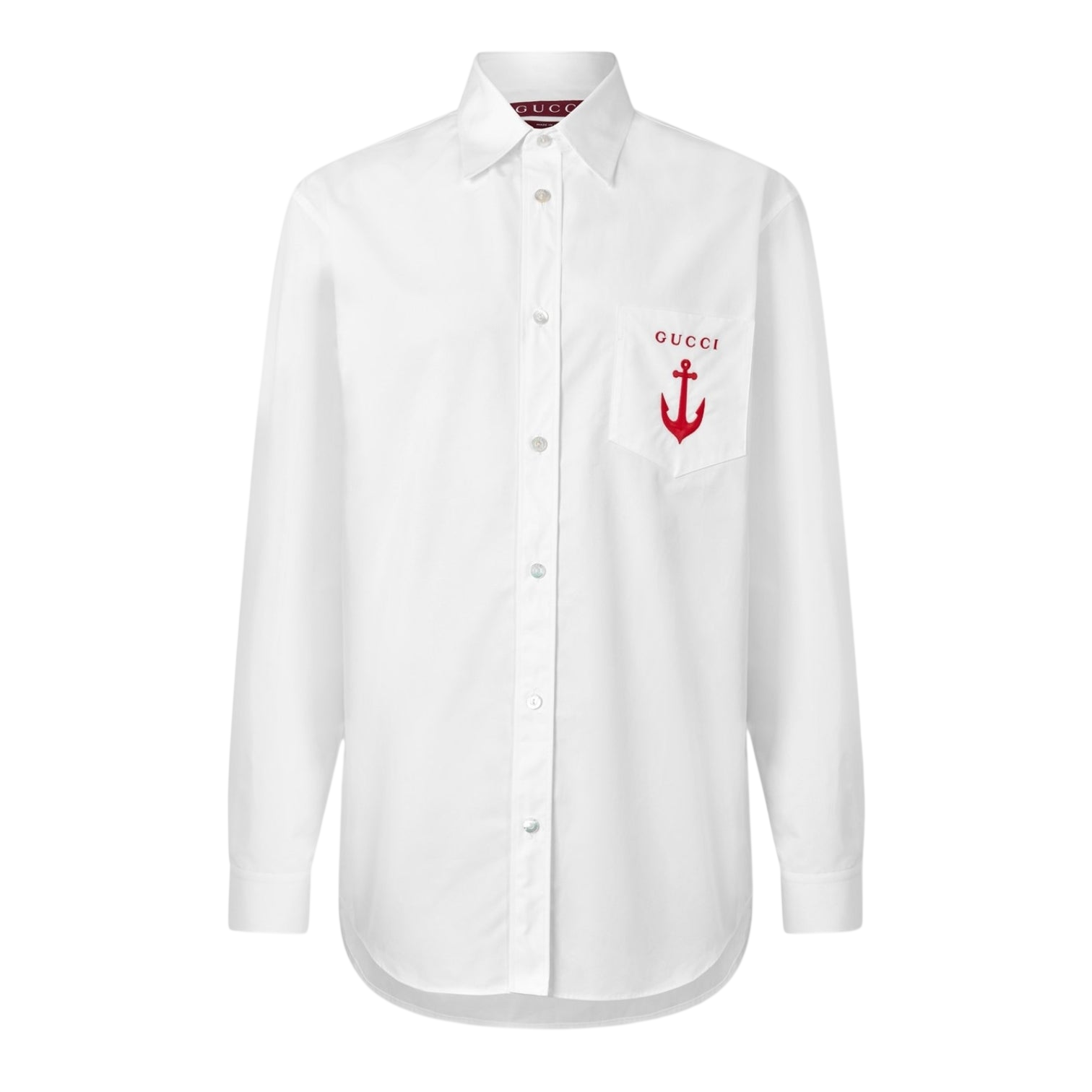 LUXURY HUB GUCCI MEN'S LONG SLEEVE TAILORED FIT SHIRT