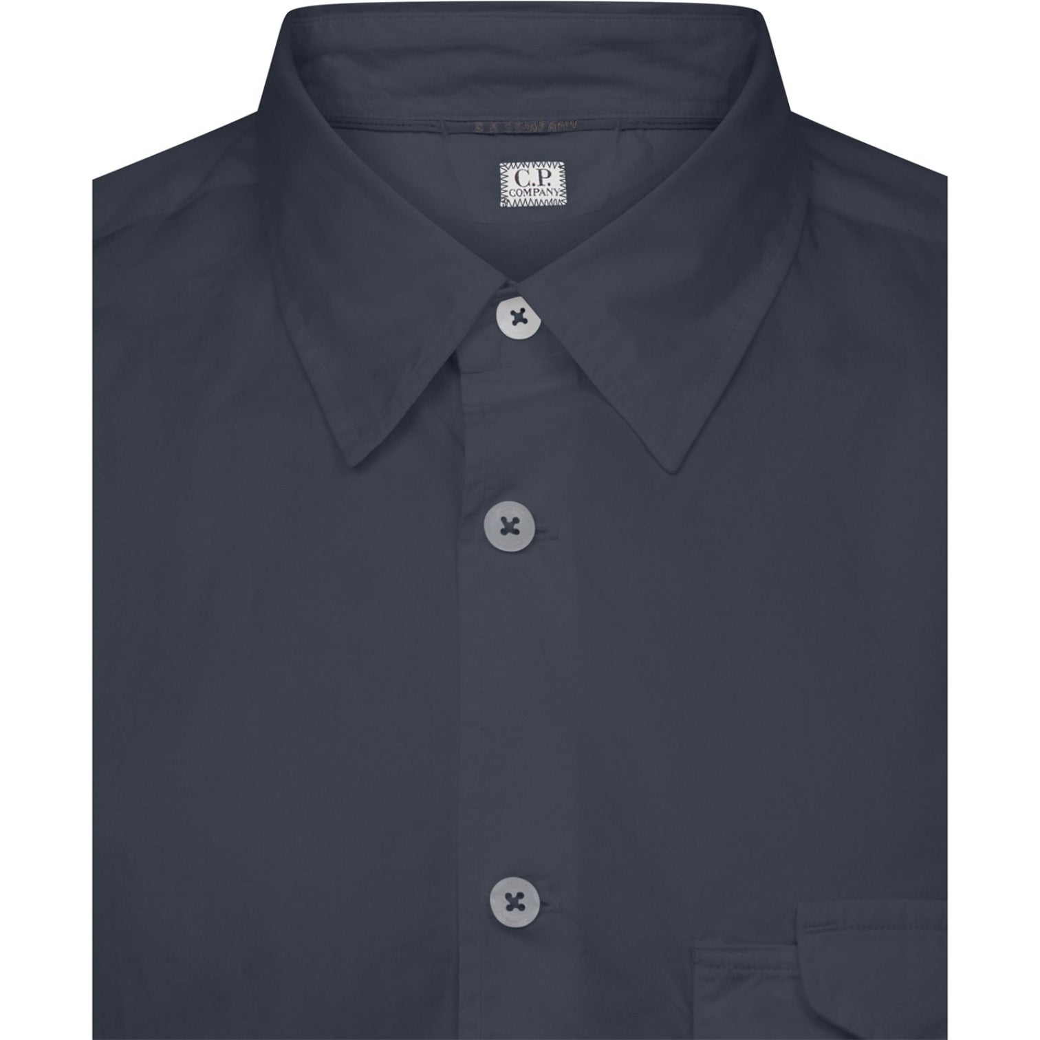 LUXURY HUB CP COMPANY SHORT SLEEVE POPLIN SHIRT