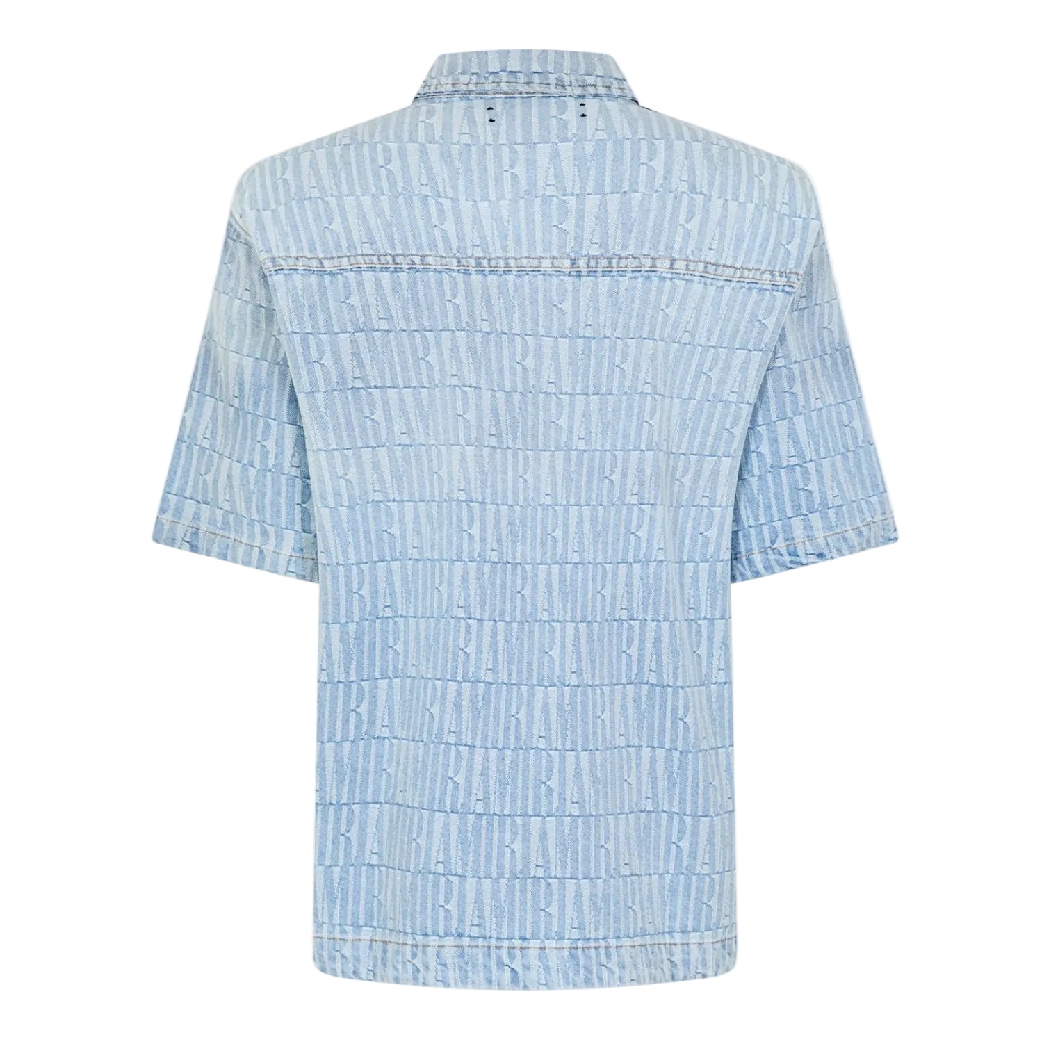 LUXURY HUB AMIRI MEN'S JACQUARD SHORT-SLEEVE SHIRT