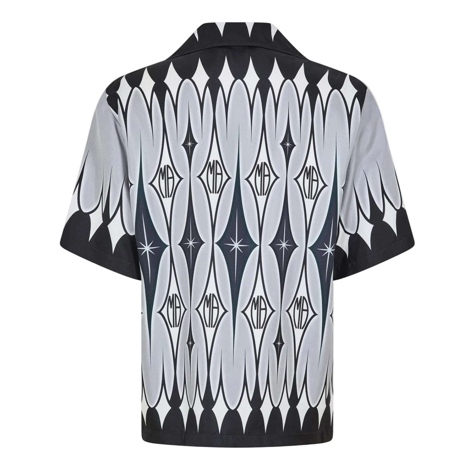 LUXURY HUB AMIRI MEN'S ARGYLE SHORT SLEEVE SHIRT