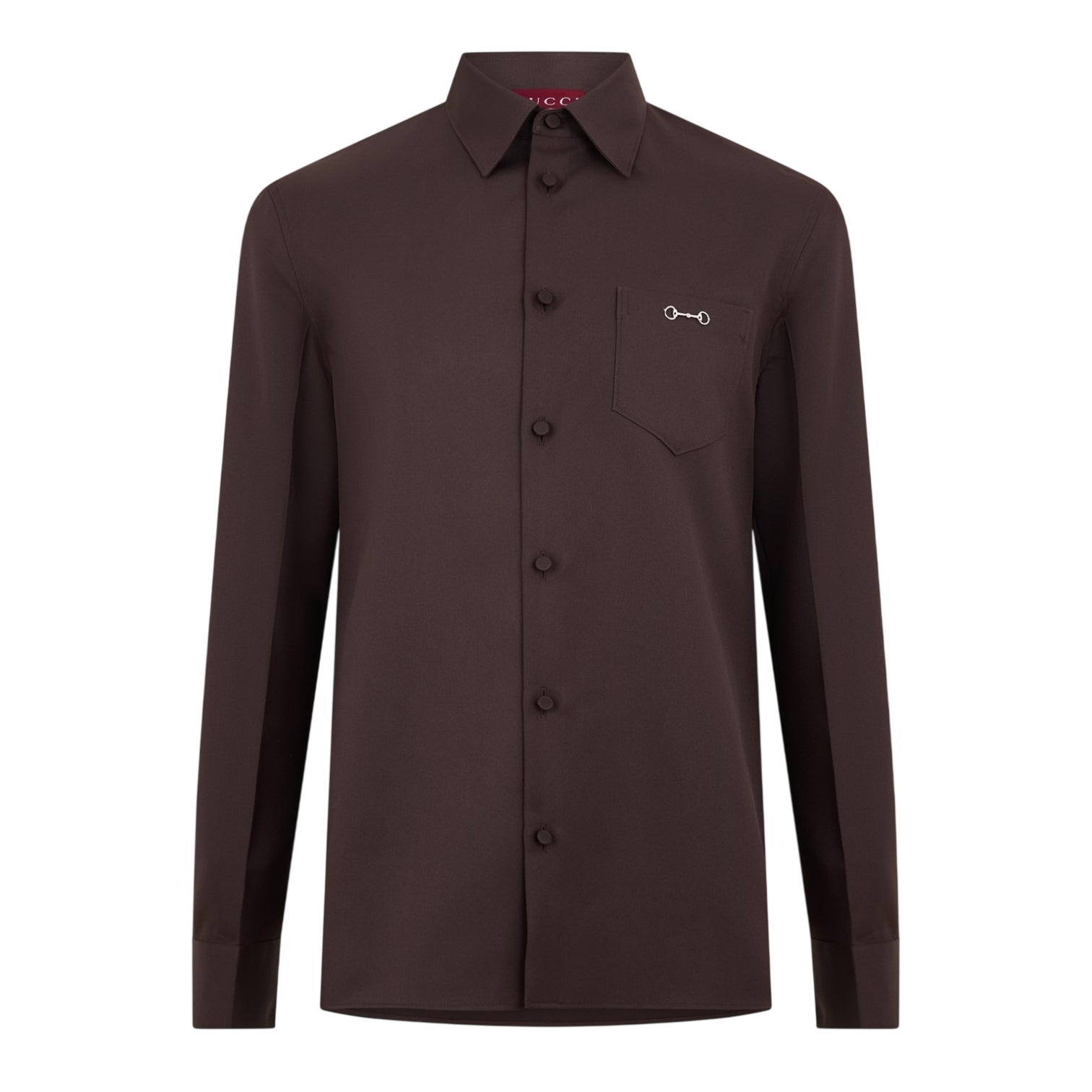 LUXURY HUB GUCCI MENS HORSEBIT TWILL SHIRT