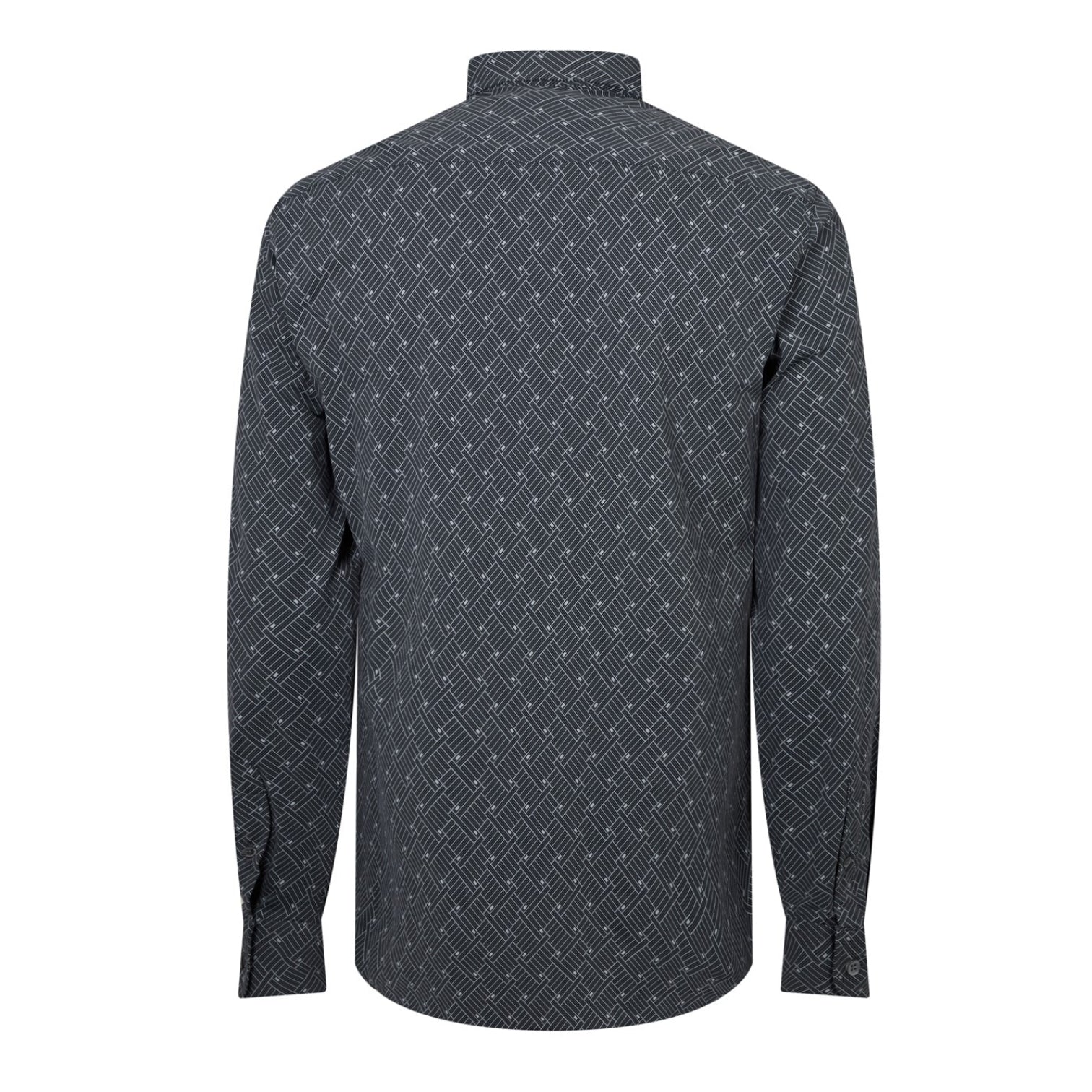 LUXURY HUB EMPORIO ARMANI PATTERNED LONG SLEEVE SHIRT