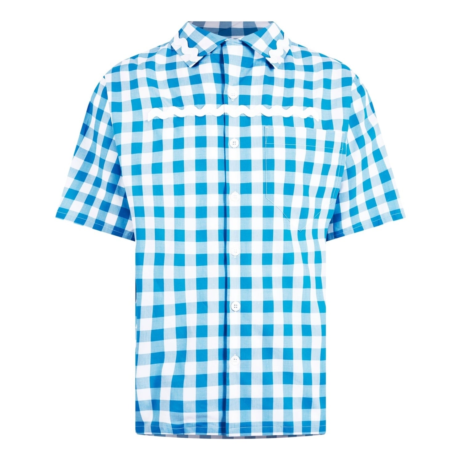 LUXURY HUB PRADA VICHY SHORT SLEEVE SHIRT