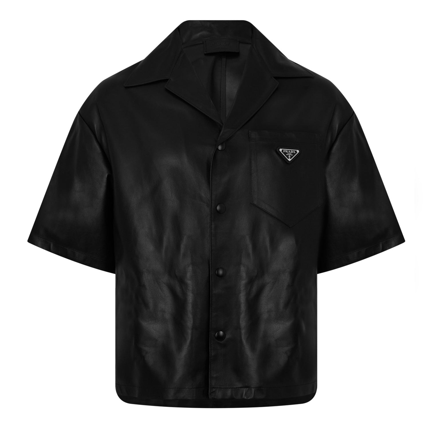 LUXURY HUB PRADA NAPPA LEATHER SHIRT