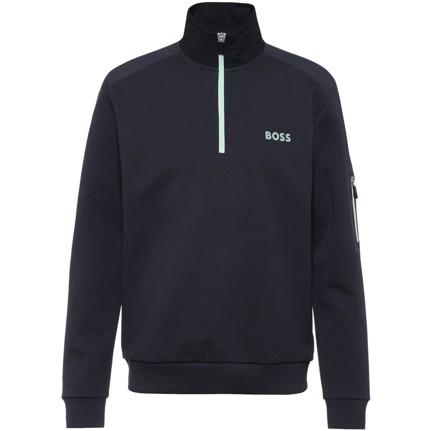 LUXURY HUB BOSS QUARTER ZIP SWEAT