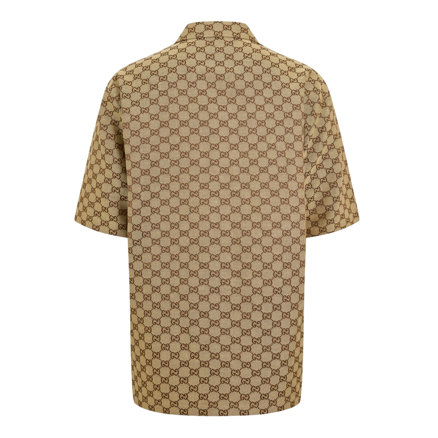 LUXURY HUB GUCCI GUCCI LINEN GG SHIRT