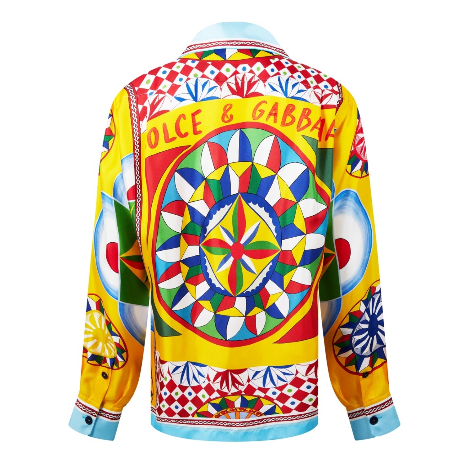 LUXURY HUB DOLCE AND GABBANA CARRETTO PRINT SHIRT