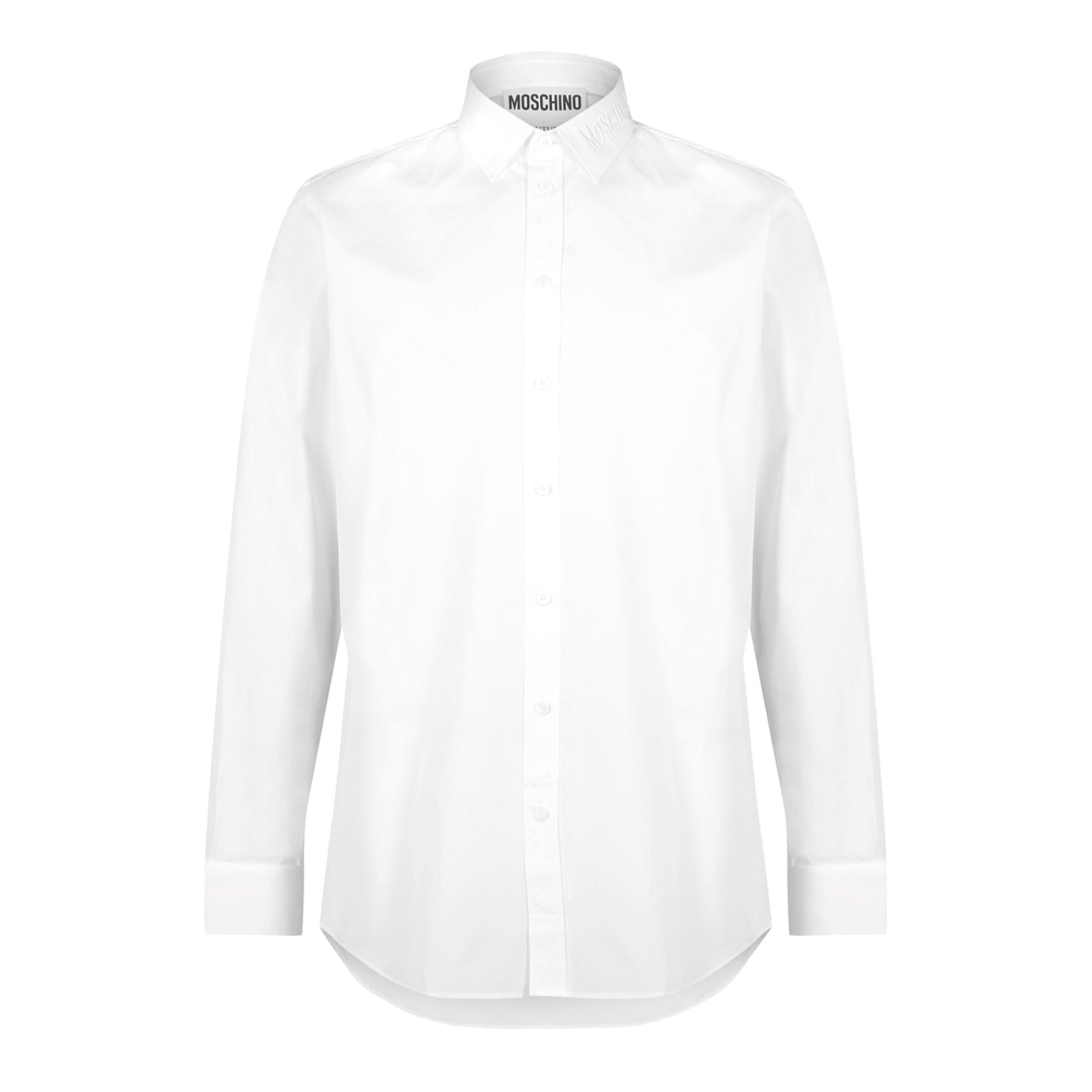 LUXURY HUB MOSCHINO EMBROIDERED COLLAR SHIRT