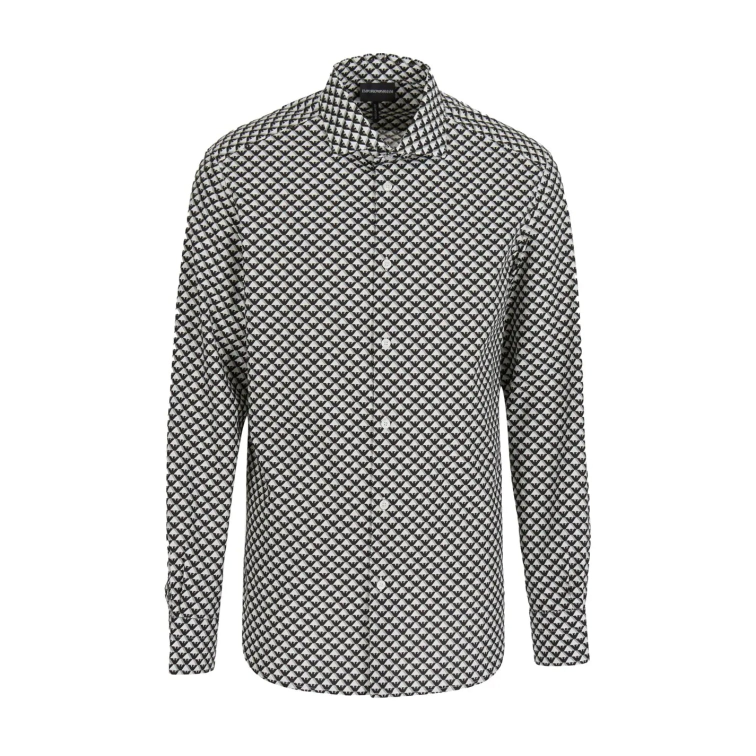 LUXURY HUB EMPORIO ARMANI EMPORIO AOP LS SHIRT