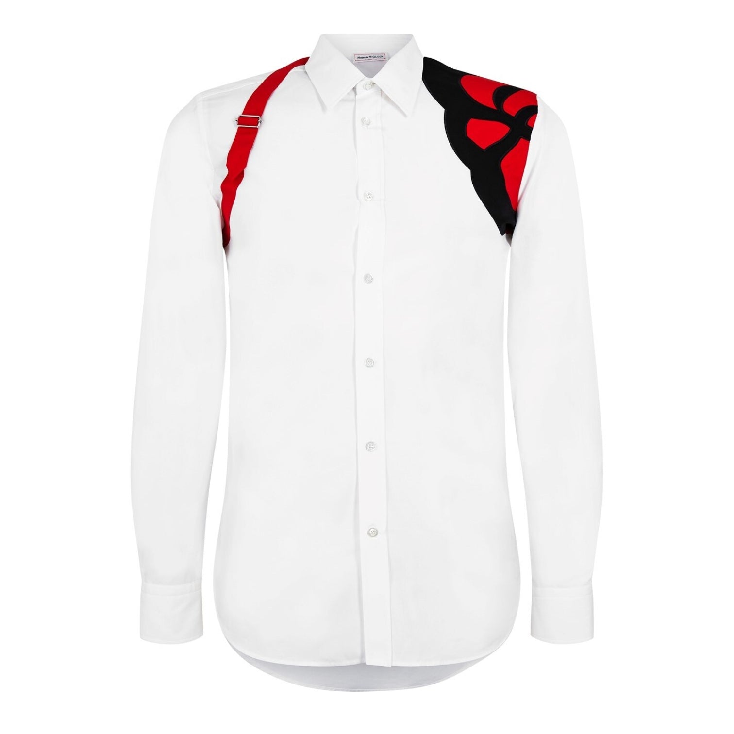 LUXURY HUB ALEXANDER MCQUEEN CHARM HARNESS SHIRT