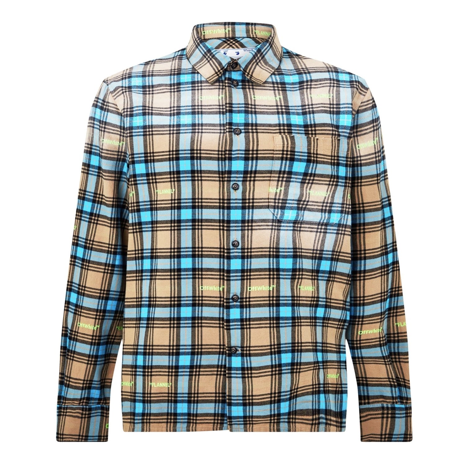 LUXURY HUB OFF WHITE HELVET CHECK SHIRT