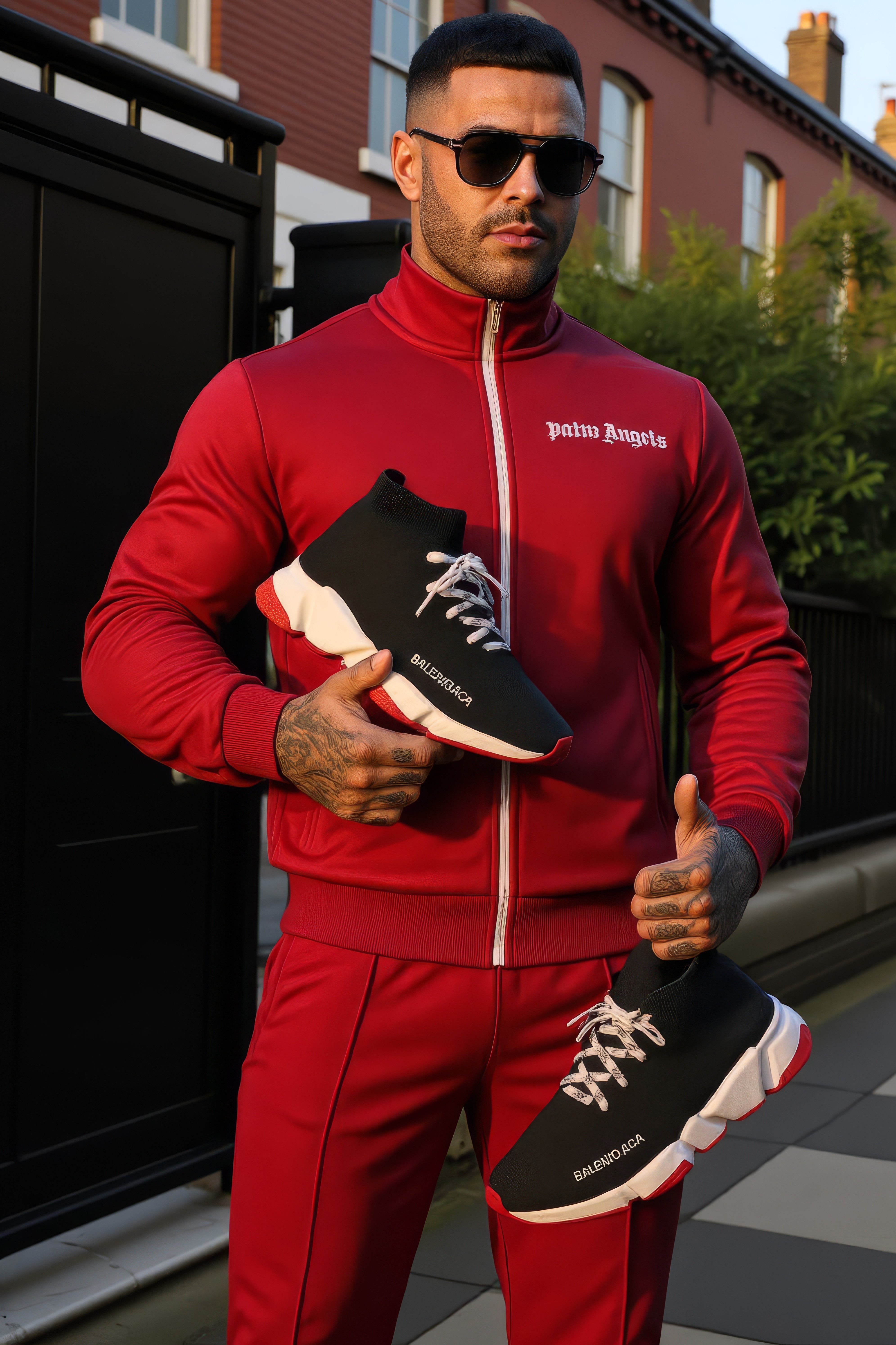 LUXURY HUB PALM ANGELS PALM CLASSIC TRACK JACKET
