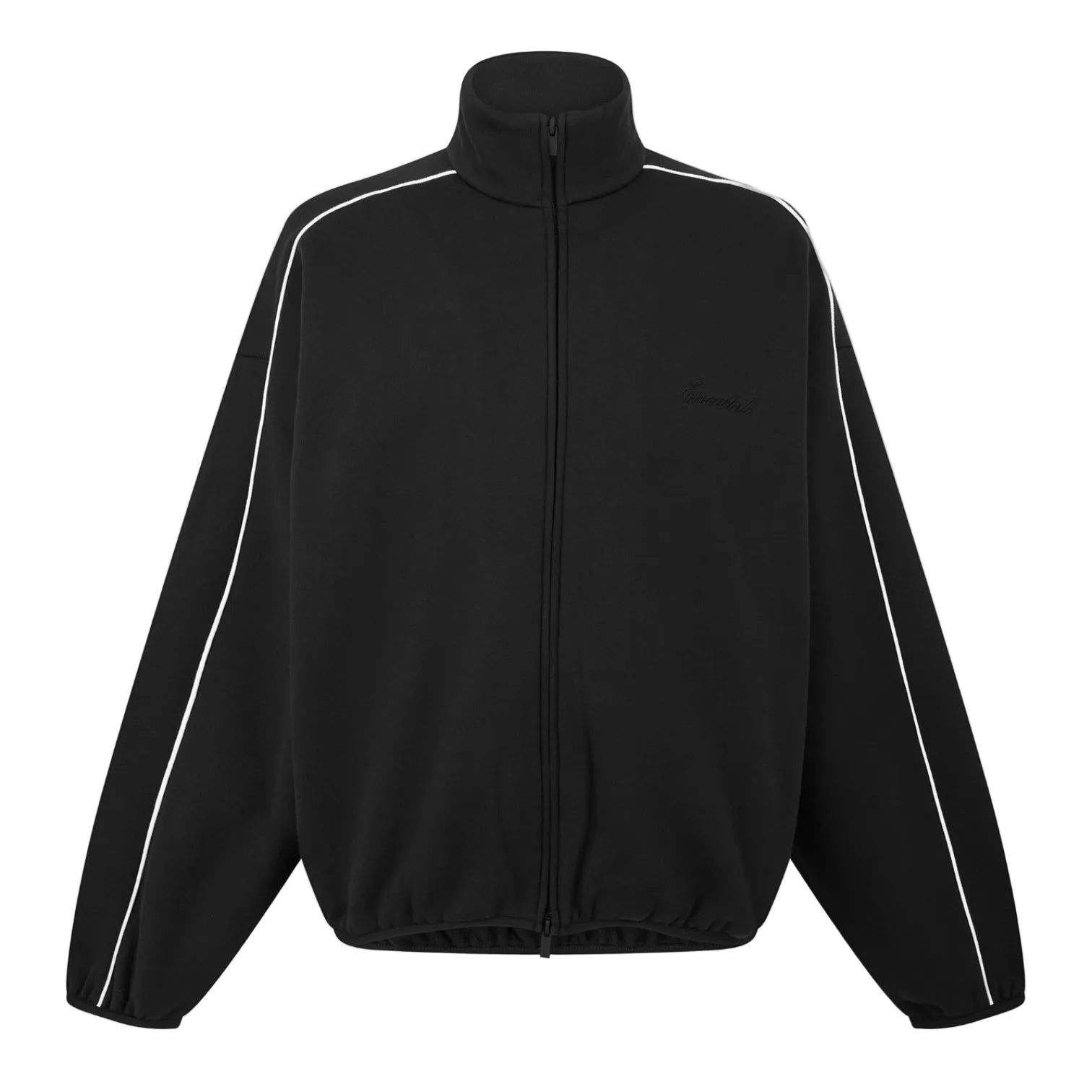 LUXURY HUB FEAR OF GOD ESSENTIALS MEN'S FLEECE RELAXED FIT ZIP TRACKSUIT TOP