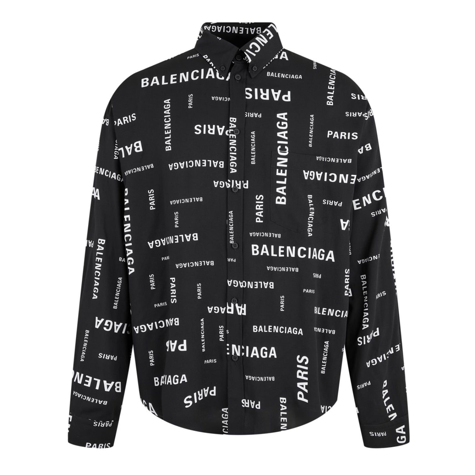 LUXURY HUB BALENCIAGA PARIS LOGO SHIRT