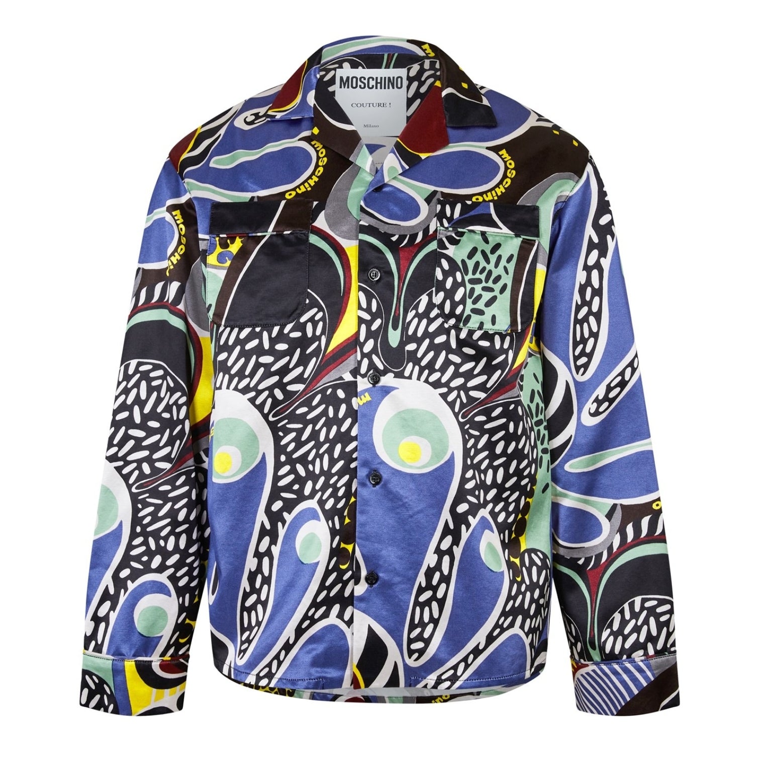 LUXURY HUB MOSCHINO PSYCHEDELIC LONG SLEEVE SHIRT