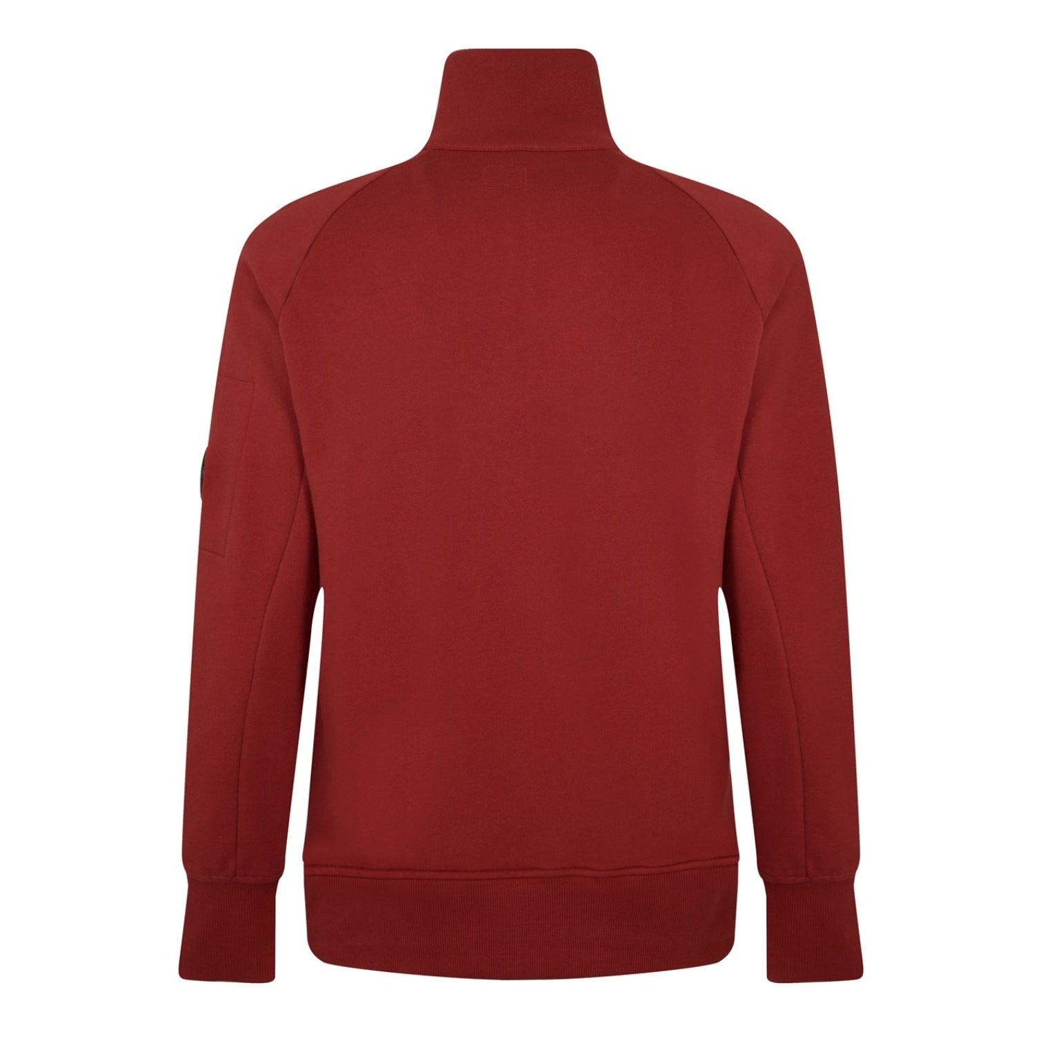 LUXURY HUB CP COMPANY LENS ARM QUARTER ZIP SWEATSHIRT