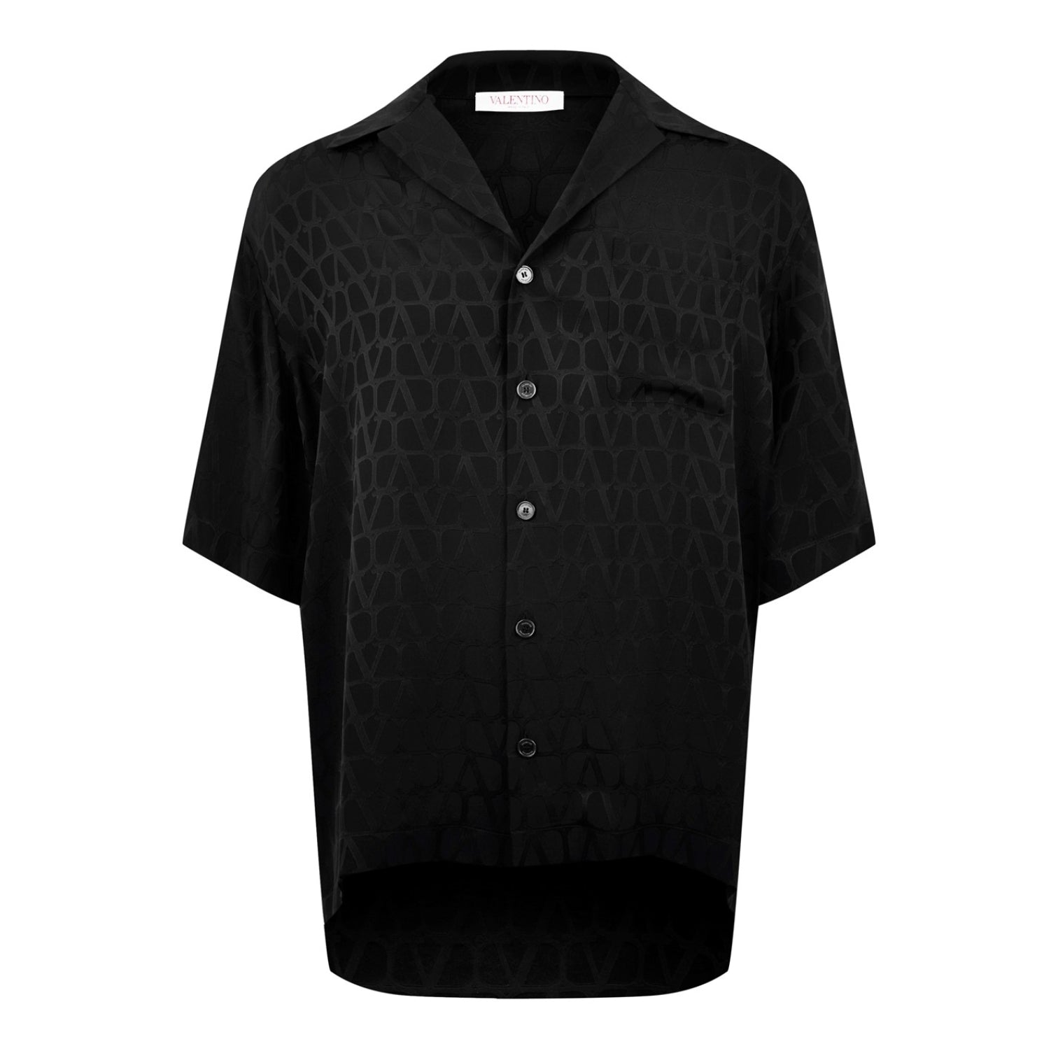 LUXURY HUB VALENTINO TOILE ICONOGRAPHE SILK BOWLING SHIRT