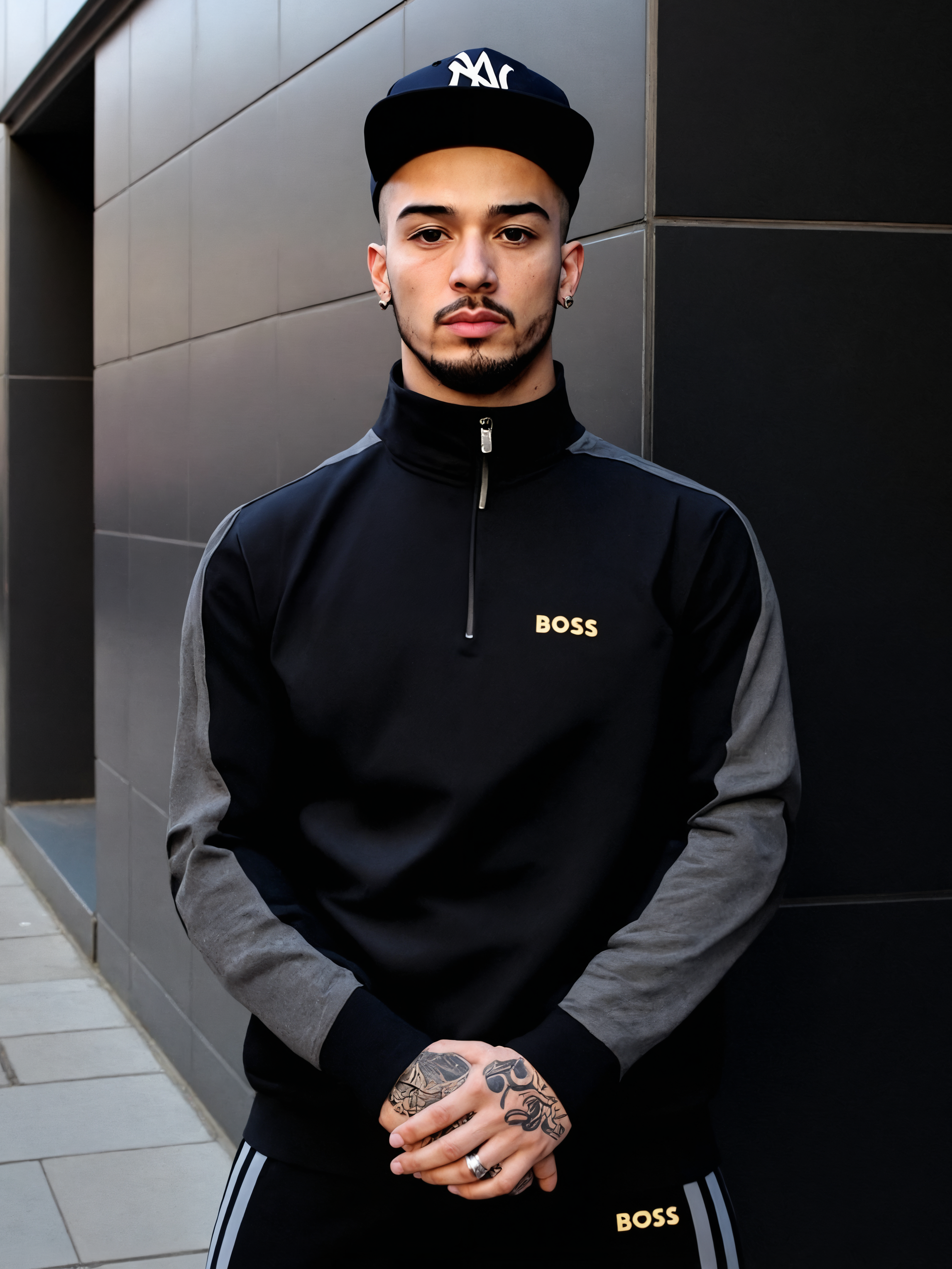 LUXURY HUB BOSS TRACKSUIT QUARTER JACKET