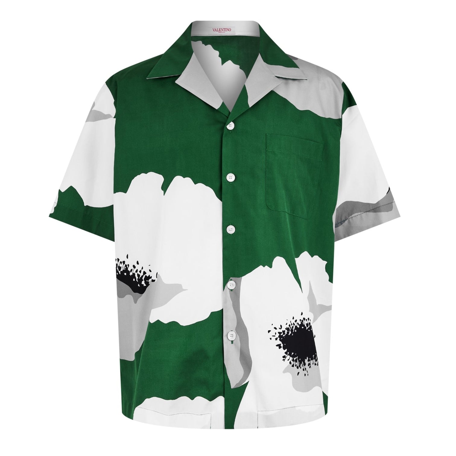 LUXURY HUB VALENTINO FLOWER SHORT SLEEVE SHIRT