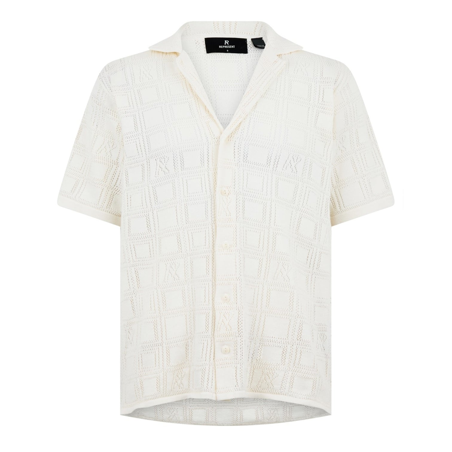 LUXURY HUB REPRESENT LACE KNIT SHIRT