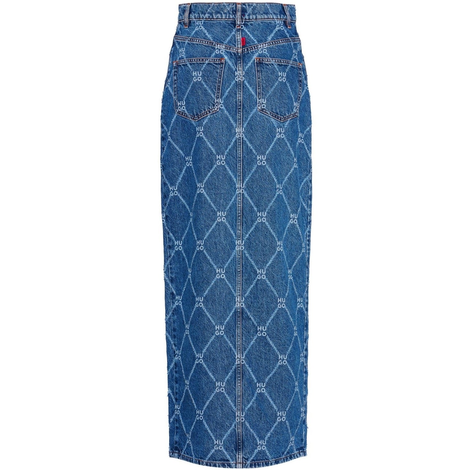 LUXURY HUB HUGO RIGID DENIM MAXI SKIRT