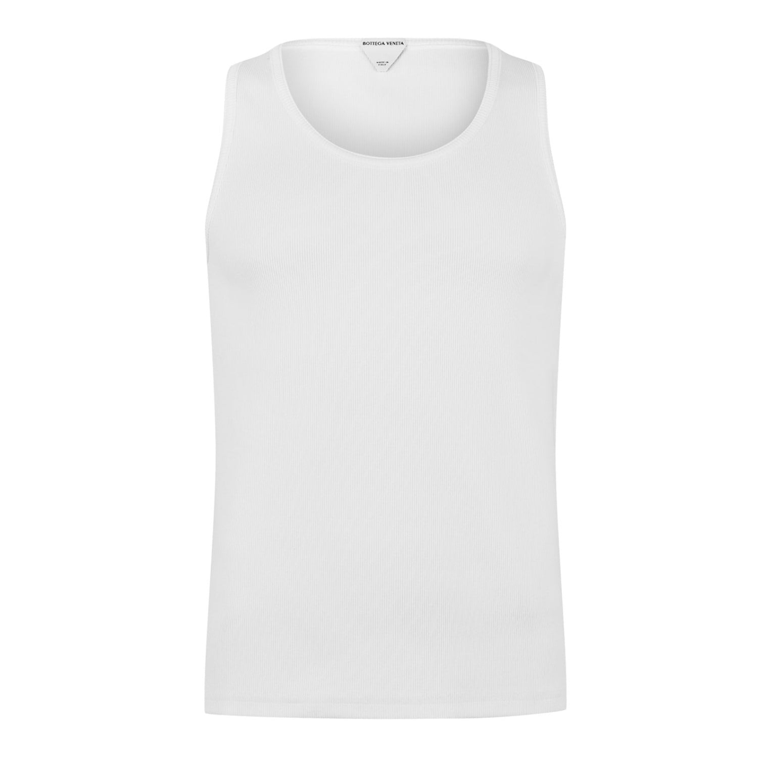 LUXURY HUB BOTTEGA VENETA STRETCH COTTON RIBBED TANK TOP