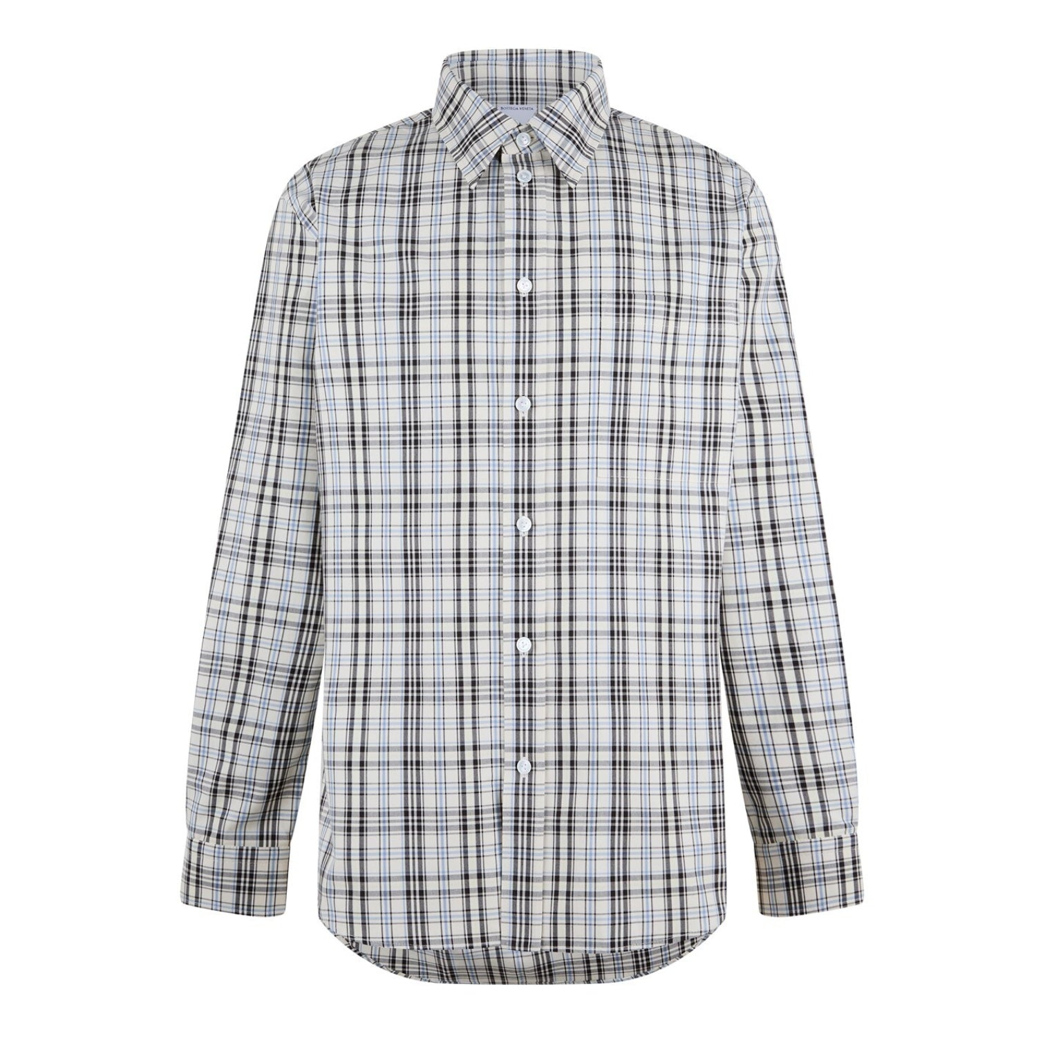 LUXURY HUB BOTTEGA VENETA CHECKED COTTON SHIRT