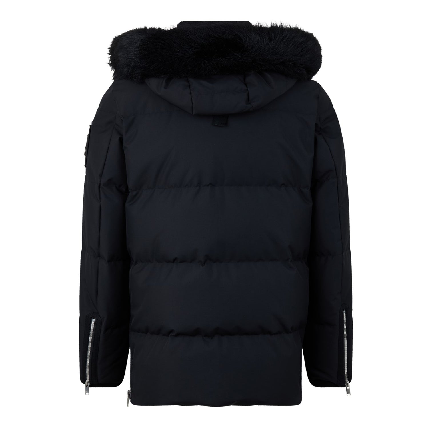 LUXURY HUB MOOSE KNUCKLES SHEARLING-TRIM 3Q CLOUD PUFFER JACKET