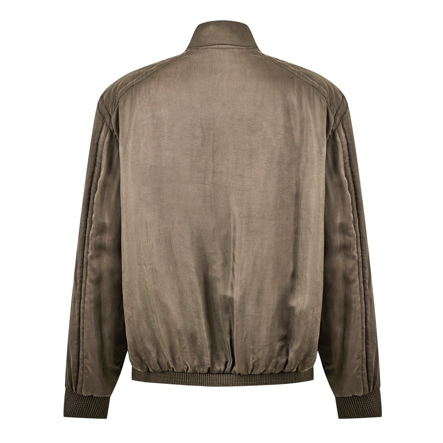 LUXURY HUB SAINT LAURENT TEDDY SATIN TWILL BOMBER JACKET