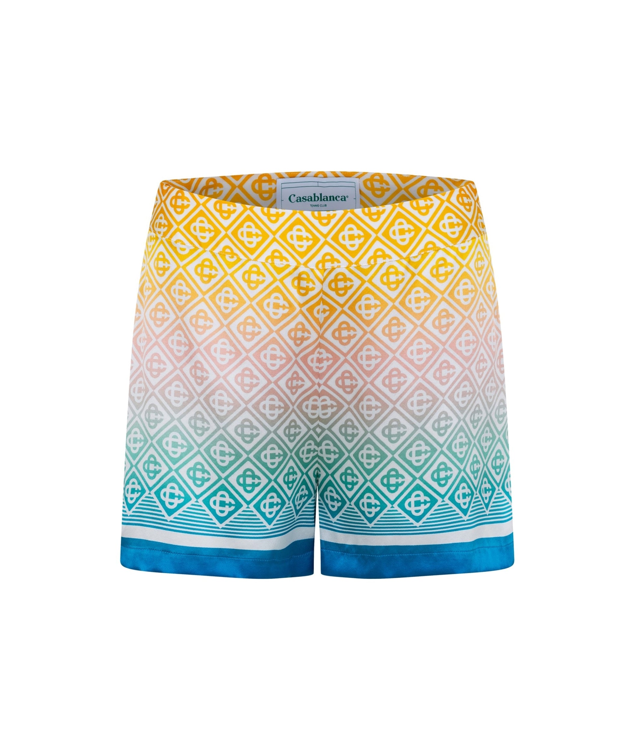 LUXURY HUB CASABLANCA MONOGRAM-PRINT DECK SHORTS