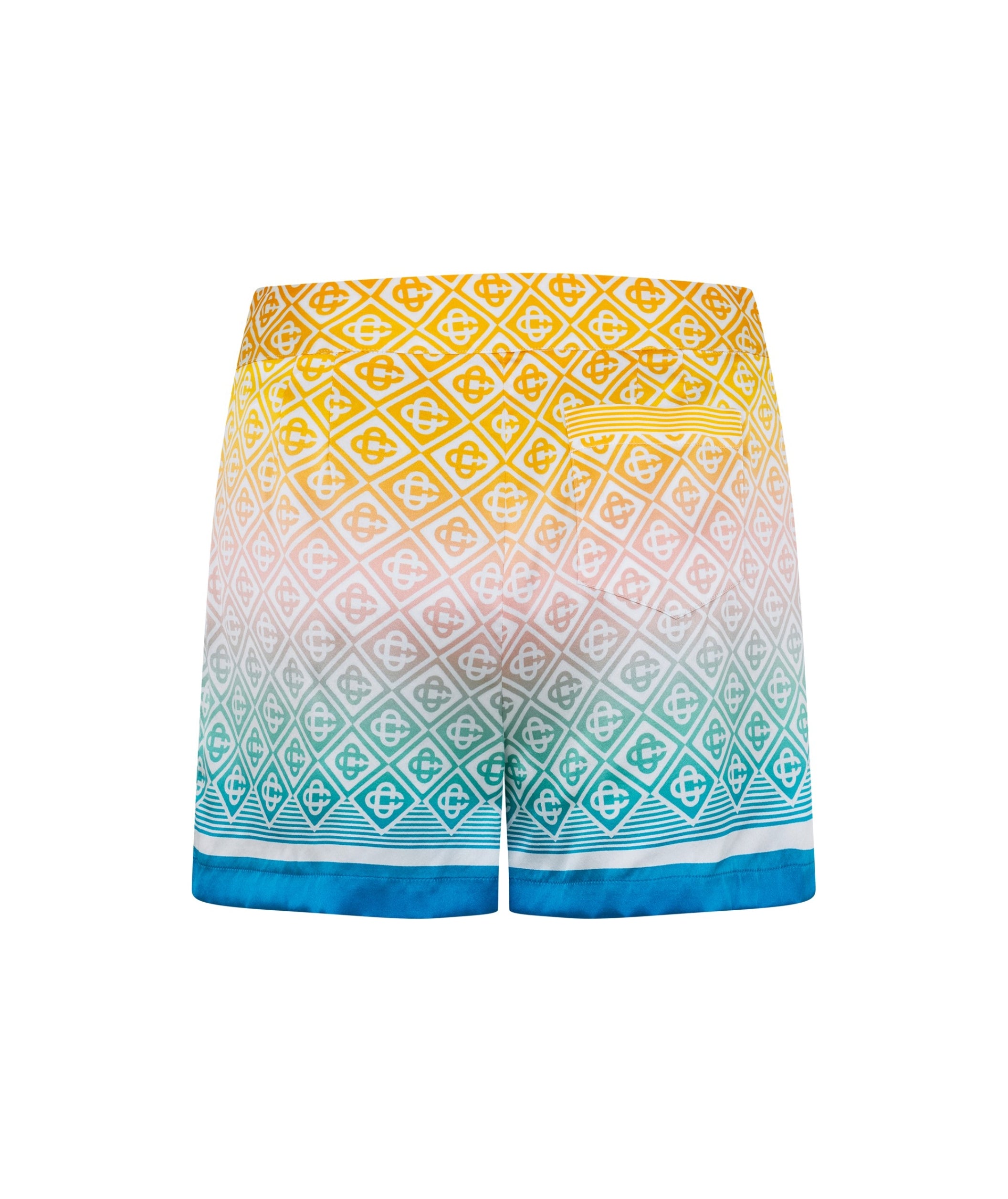 LUXURY HUB CASABLANCA MONOGRAM-PRINT DECK SHORTS