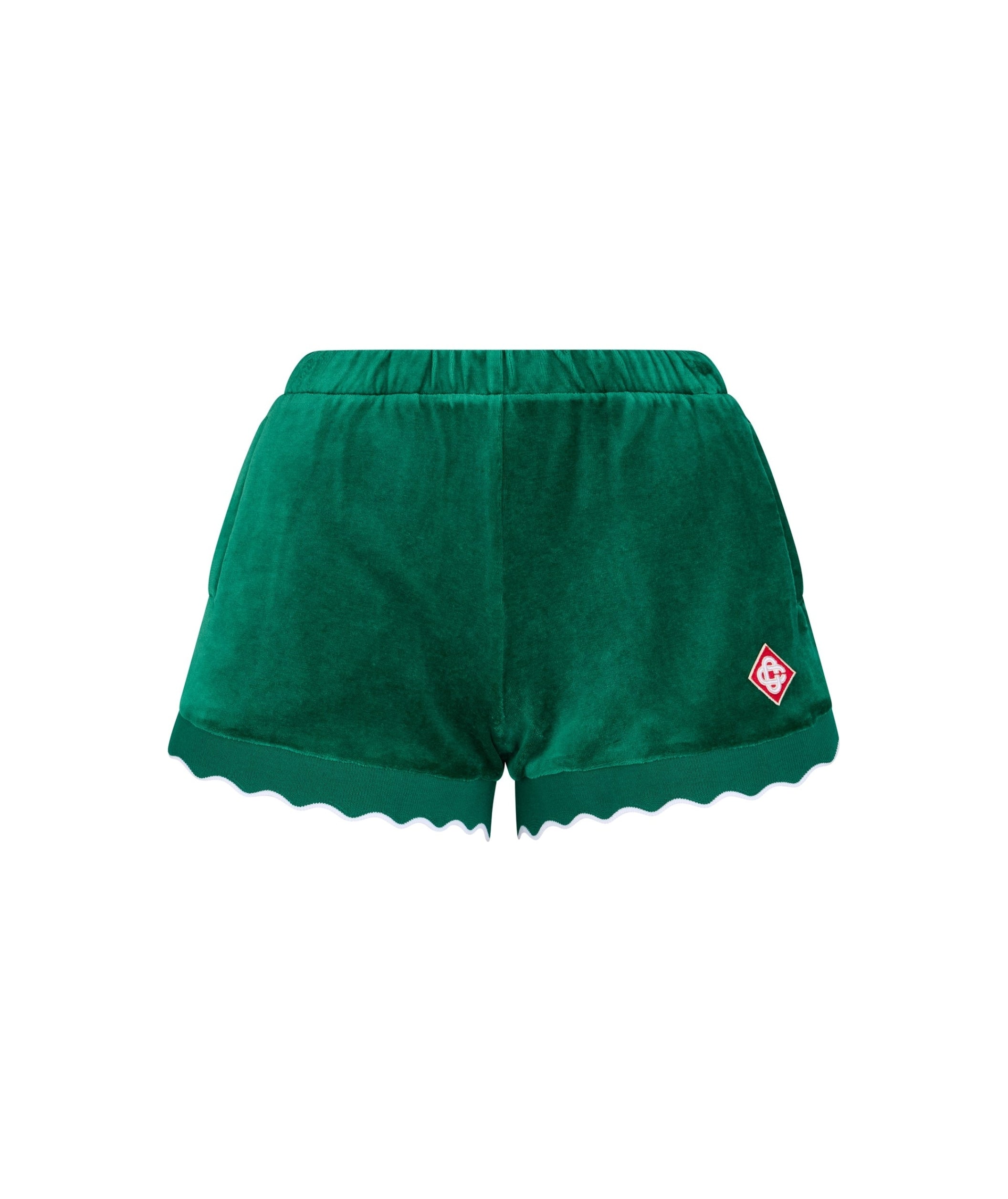 LUXURY HUB CASABLANCA CASA SCLPD RIB SHORTS