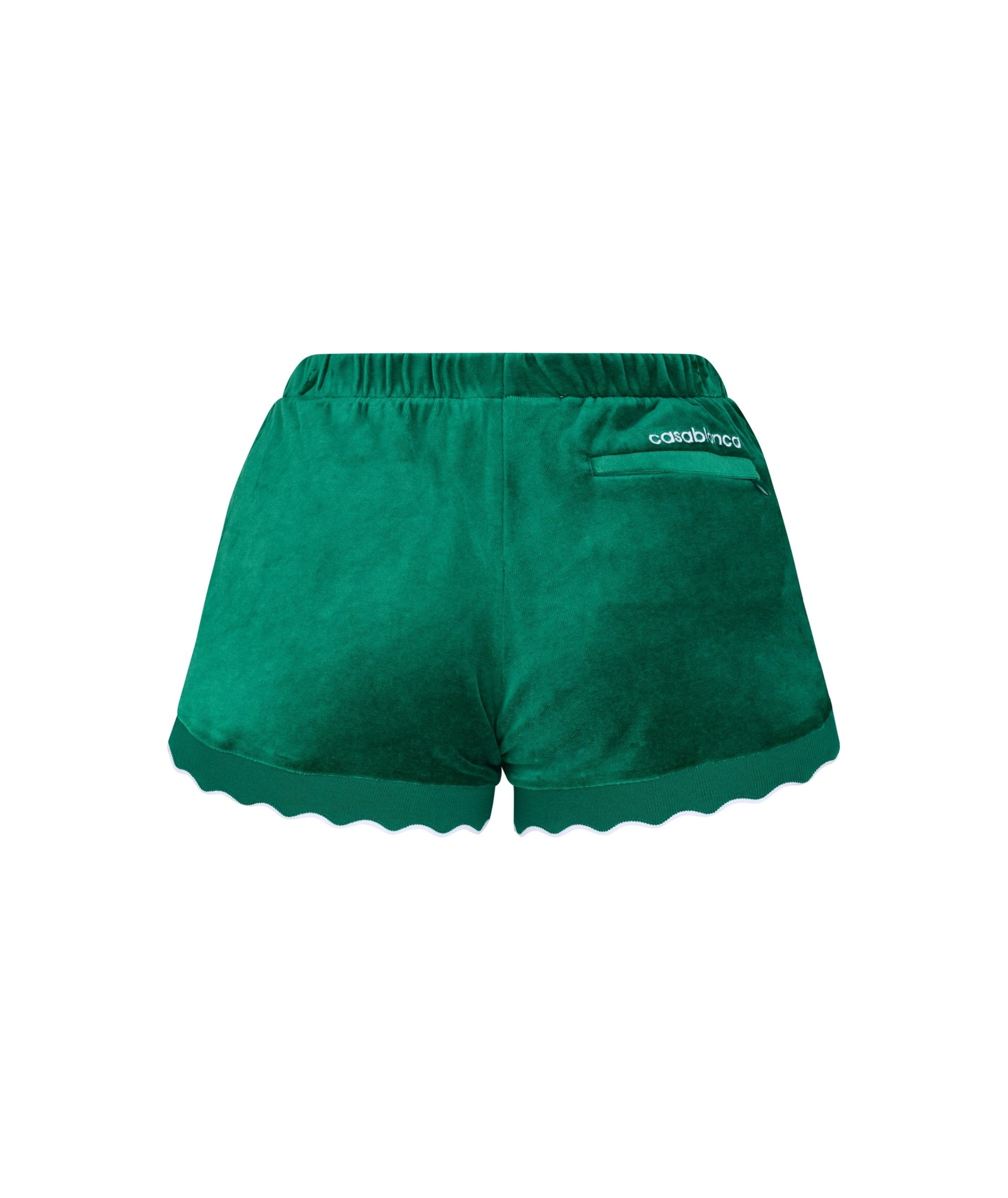 LUXURY HUB CASABLANCA CASA SCLPD RIB SHORTS