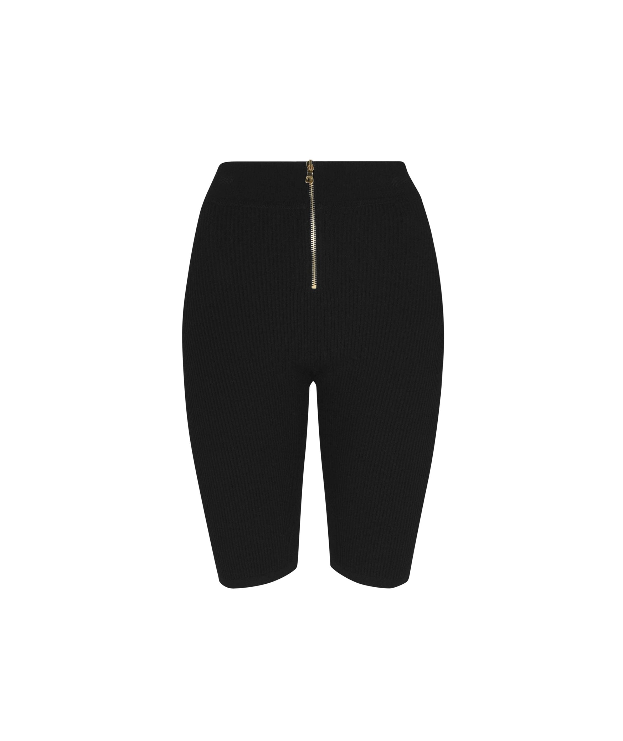 LUXURY HUB BALMAIN KNITTED CYCLING SHORTS