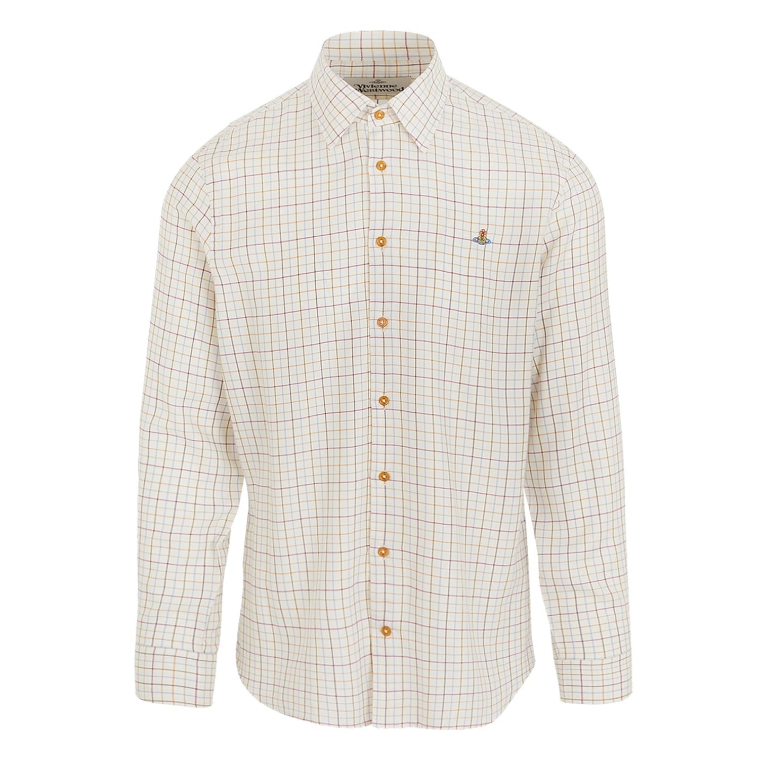 LUXURY HUB VIVIENNE WESTWOOD TATTERSALL CHECKED SHIRT