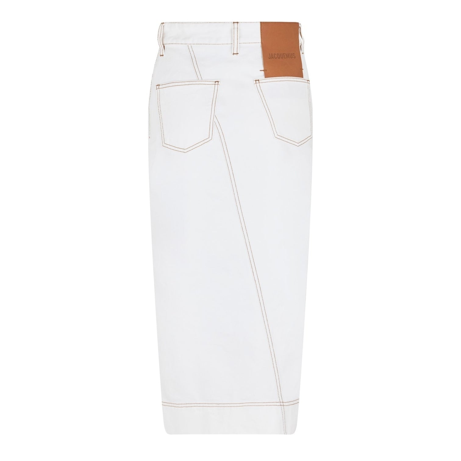 LUXURY HUB JACQUEMUS LA JUPE DE-NIMES MIDI SKIRT